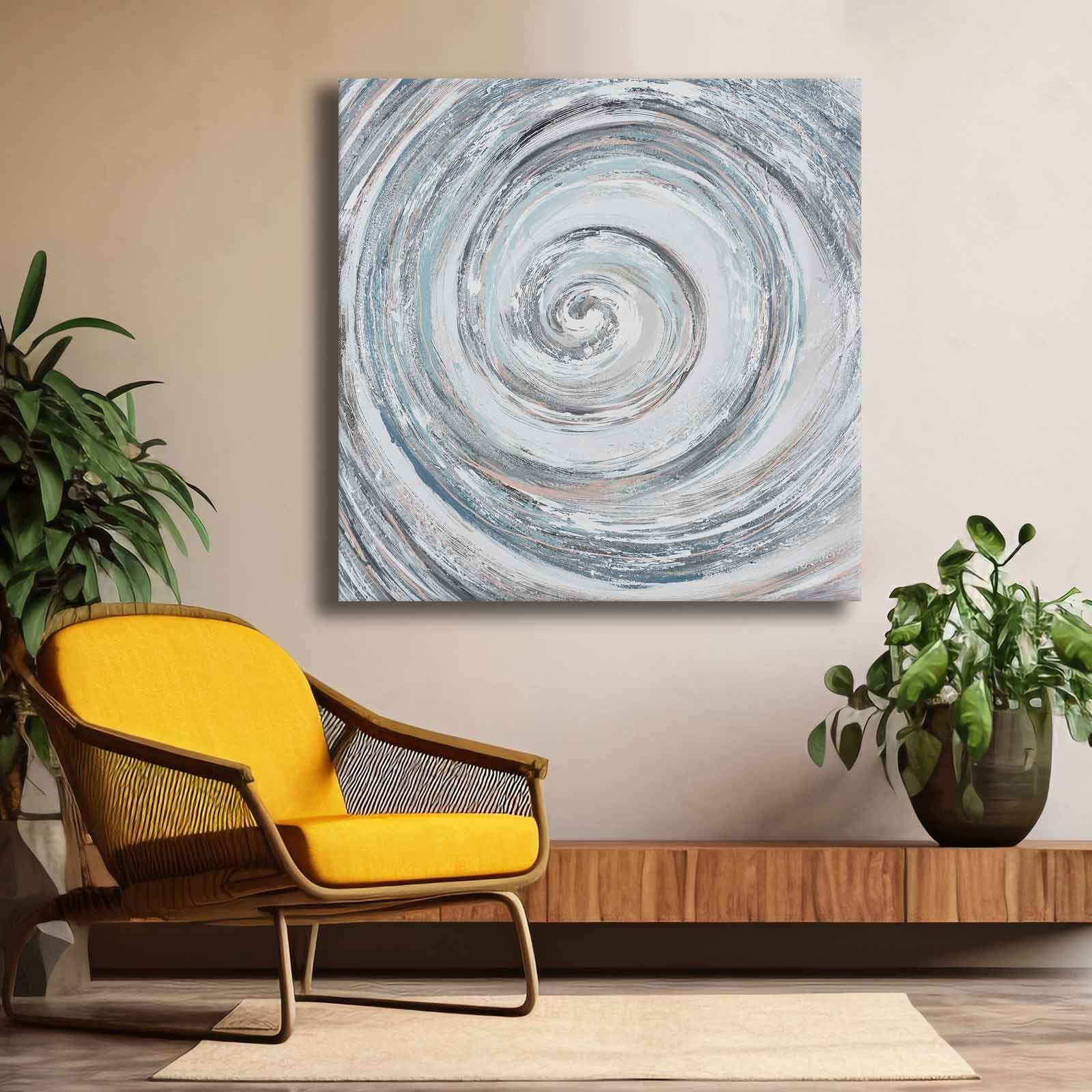 Quadro Decorativo em Tela Multicolor 69x69cm - Moldura Madeira de Pinho - Canvas Premium 2,8mm