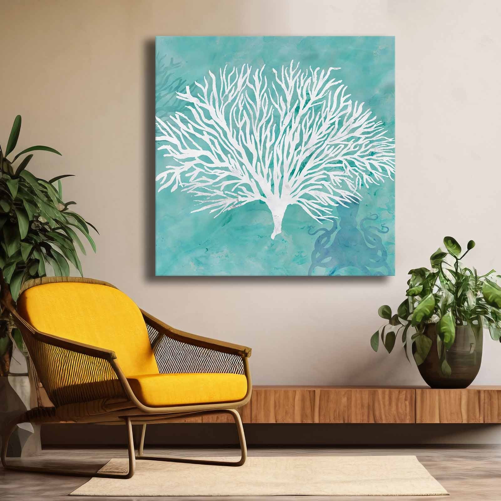 Quadro Decorativo em Tela Multicolor 69x69cm - Moldura Madeira de Pinho - Canvas Premium 2,8mm