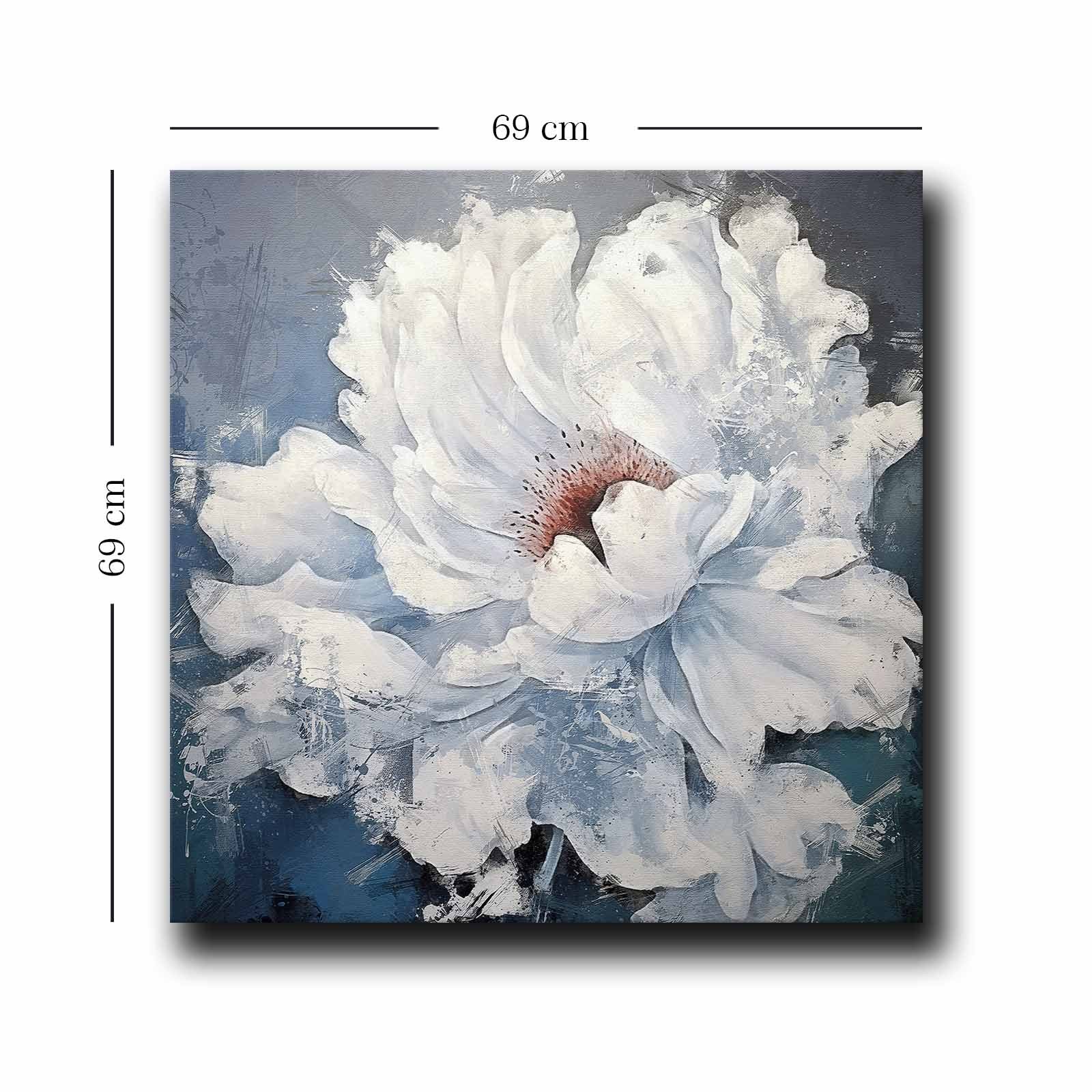 Quadro Decorativo em Tela Multicolor 69x69cm - Moldura Madeira de Pinho - Canvas Premium 2,8mm