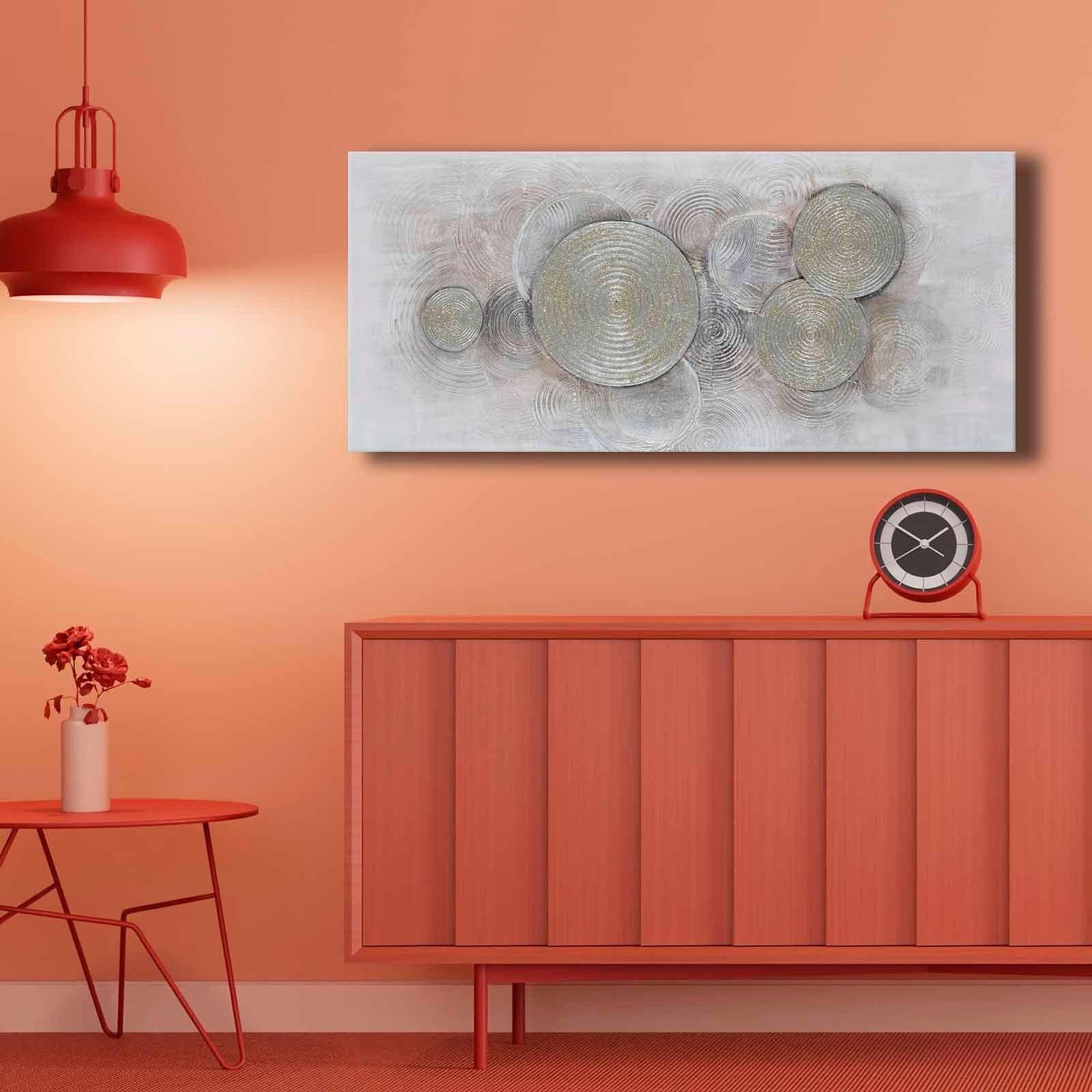 Quadro Decorativo em Tela Multicolor 69x69cm - Moldura Madeira de Pinho - Canvas Premium 2,8mm