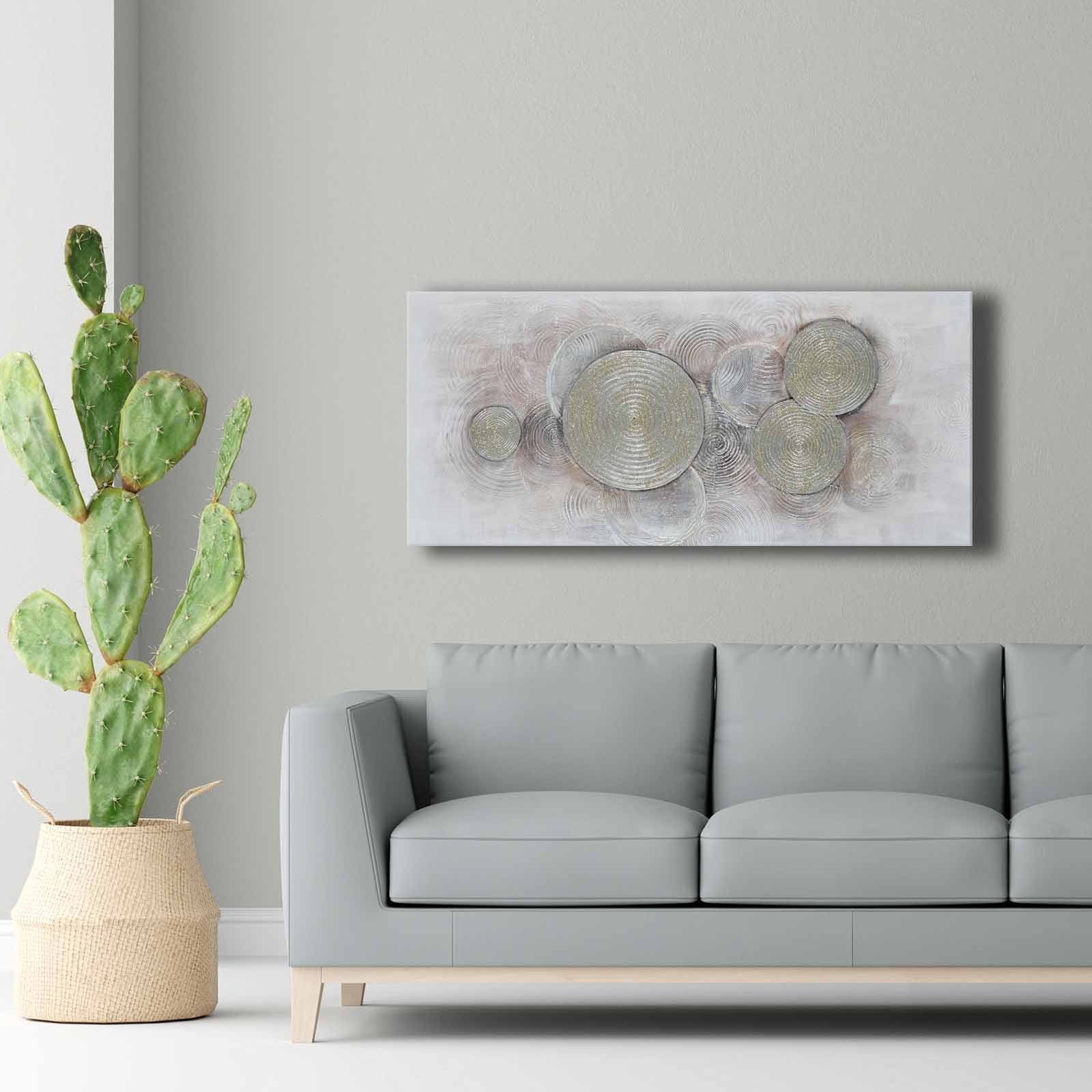 Quadro Decorativo em Tela Multicolor 69x69cm - Moldura Madeira de Pinho - Canvas Premium 2,8mm