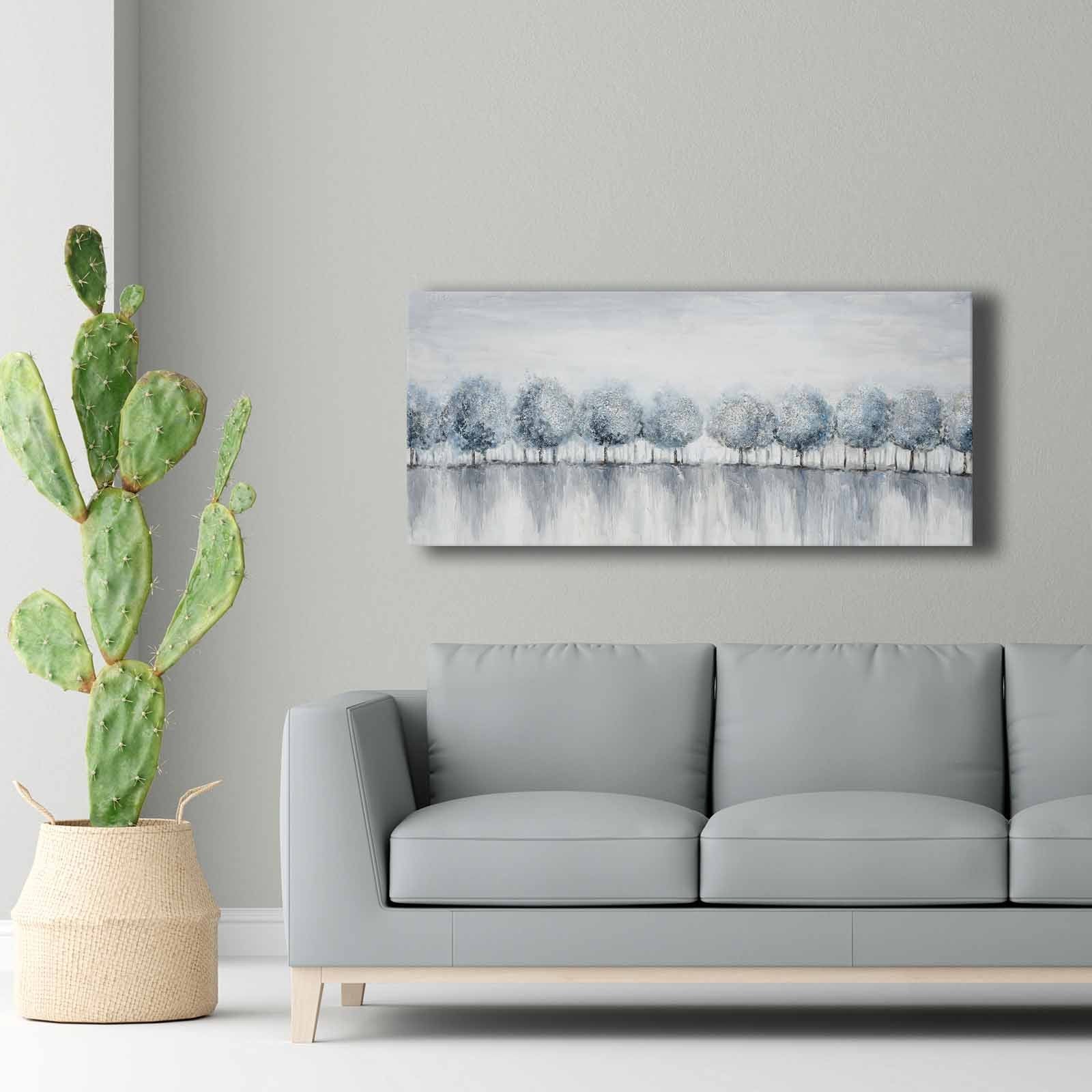 Quadro Decorativo em Tela Multicolor 69x69cm - Moldura Madeira de Pinho - Canvas Premium 2,8mm