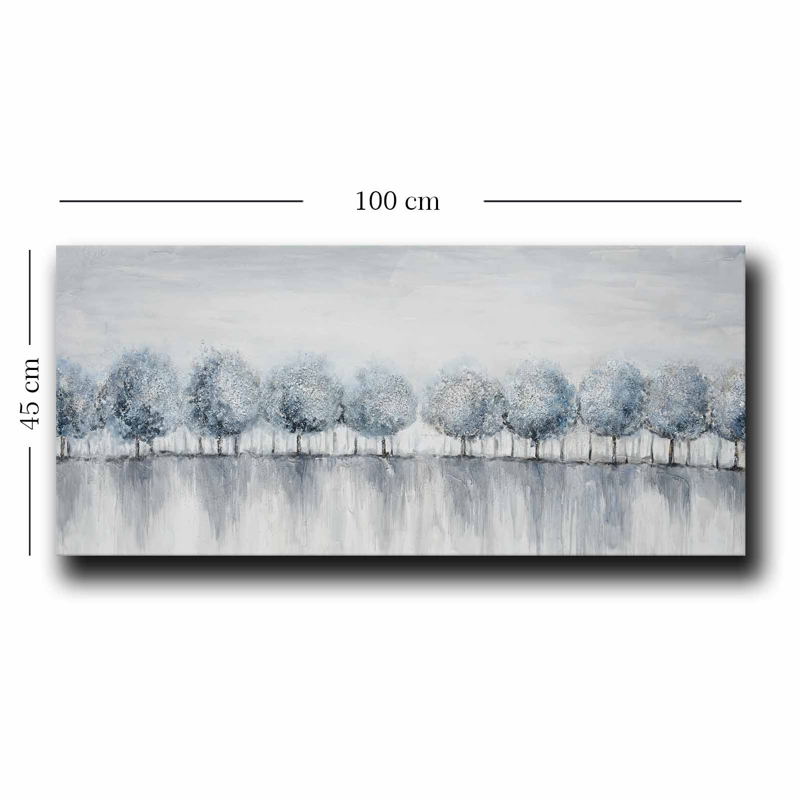 Quadro Decorativo em Tela Multicolor 69x69cm - Moldura Madeira de Pinho - Canvas Premium 2,8mm