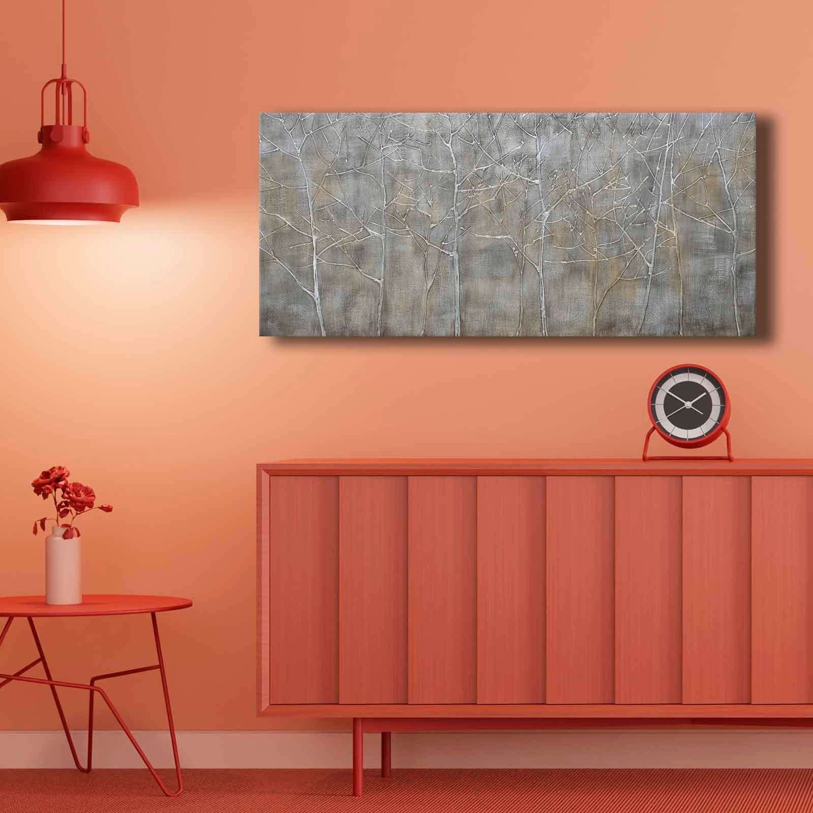 Quadro Decorativo em Tela Multicolor 69x69cm - Moldura Madeira de Pinho - Canvas Premium 2,8mm