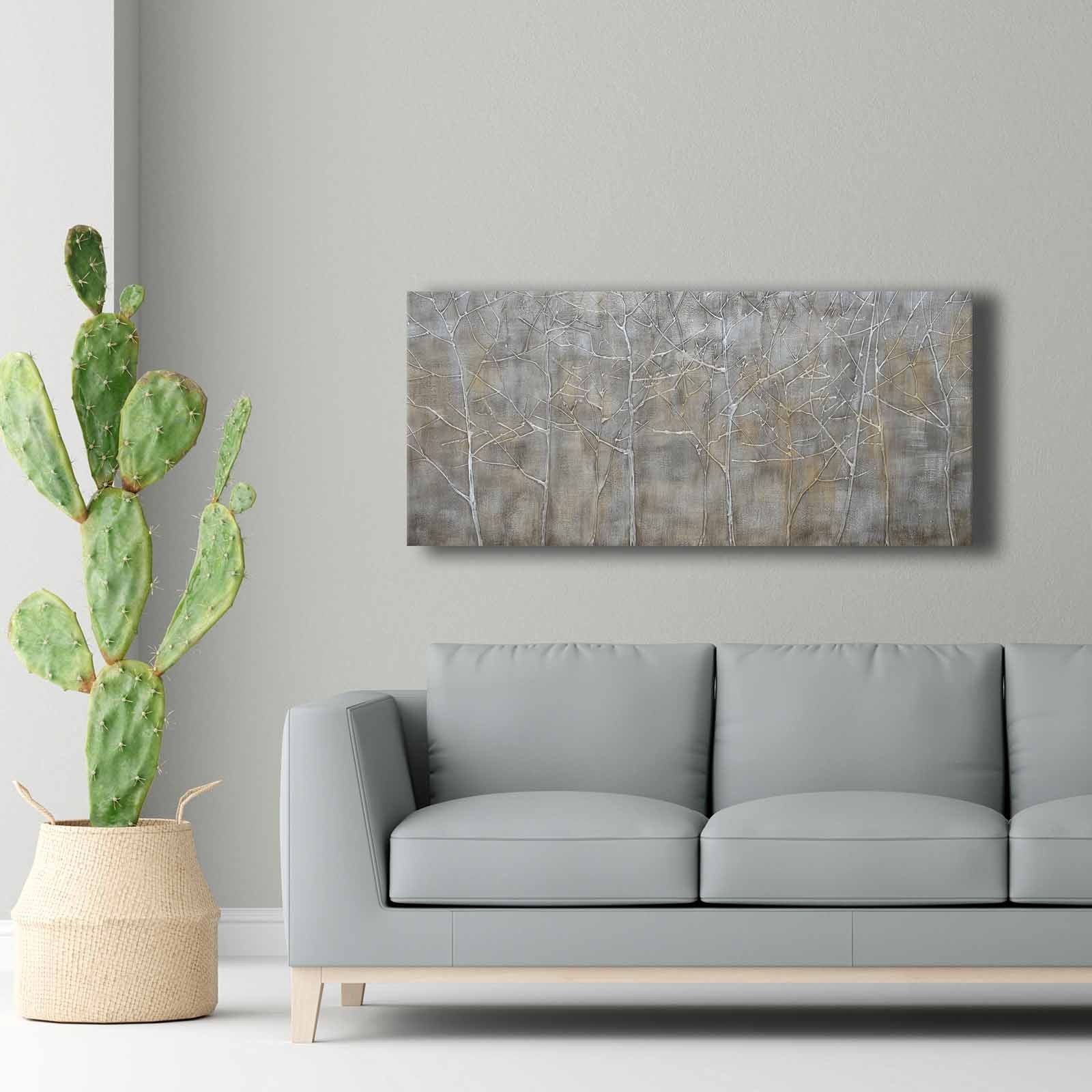 Quadro Decorativo em Tela Multicolor 69x69cm - Moldura Madeira de Pinho - Canvas Premium 2,8mm