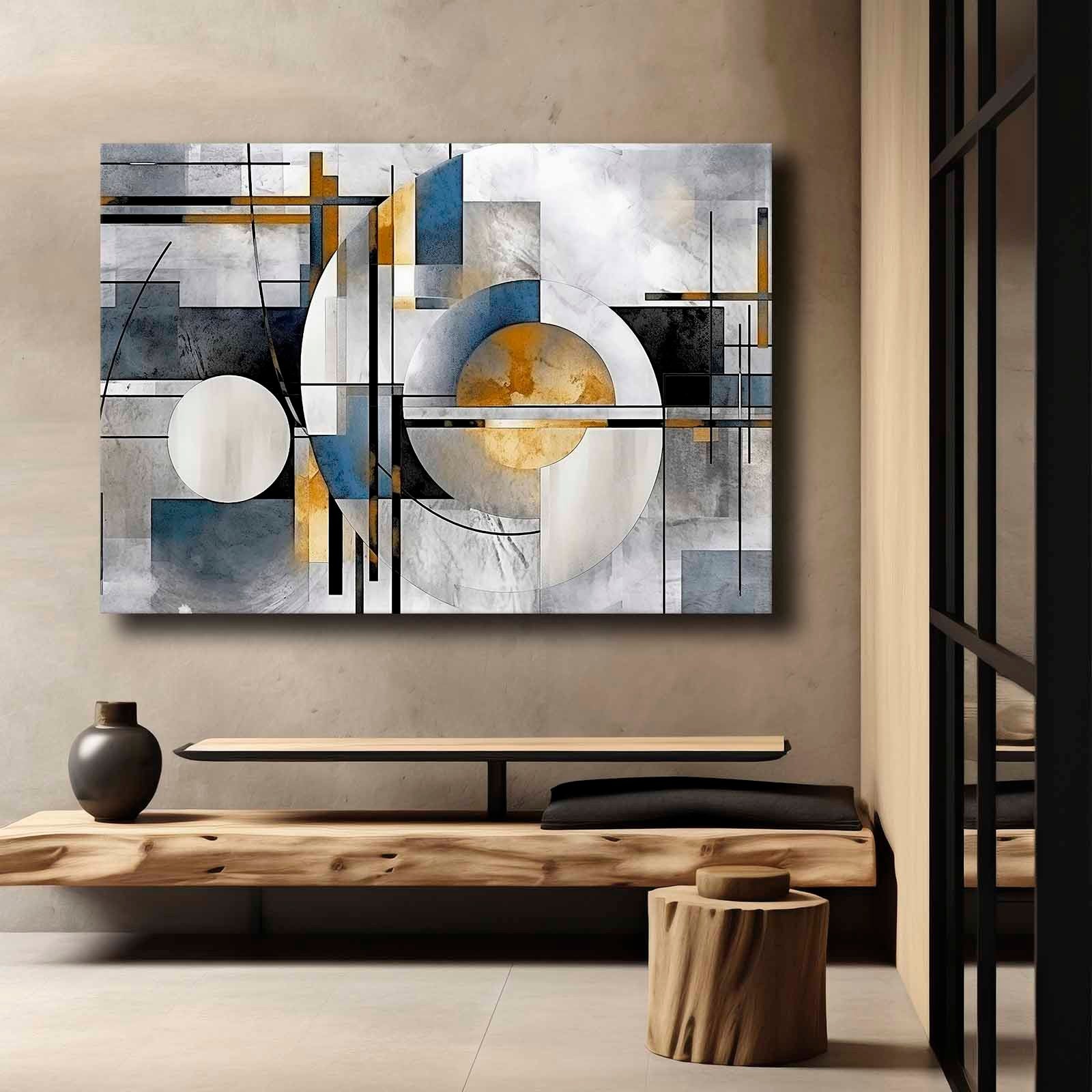 Pintura Decorativa em Tela – 70 x 100 cm – Moldura em madeira de pinho