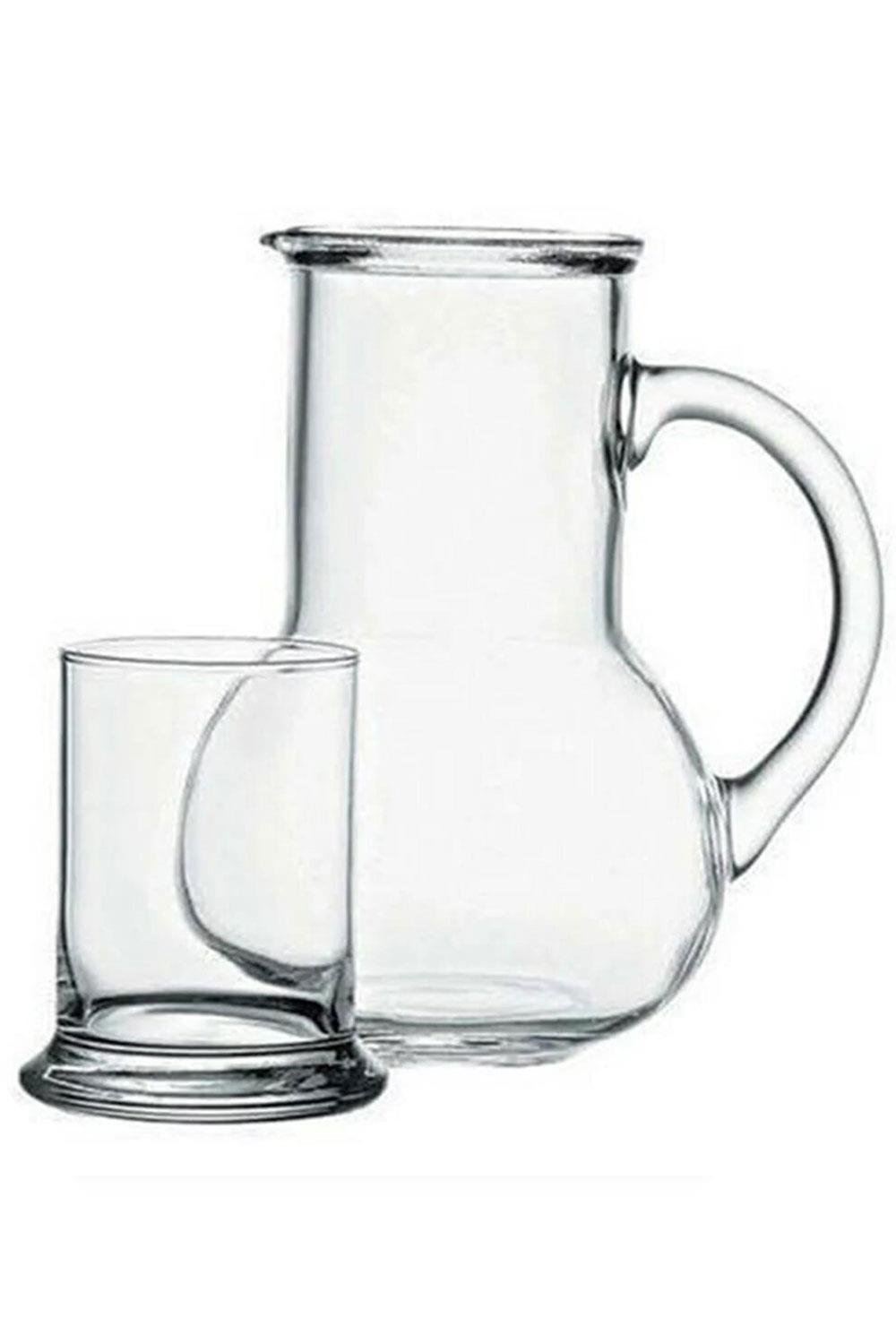 Garrafa de vidro – 7,8 x 7,8 x 18,6 cm – Transparente