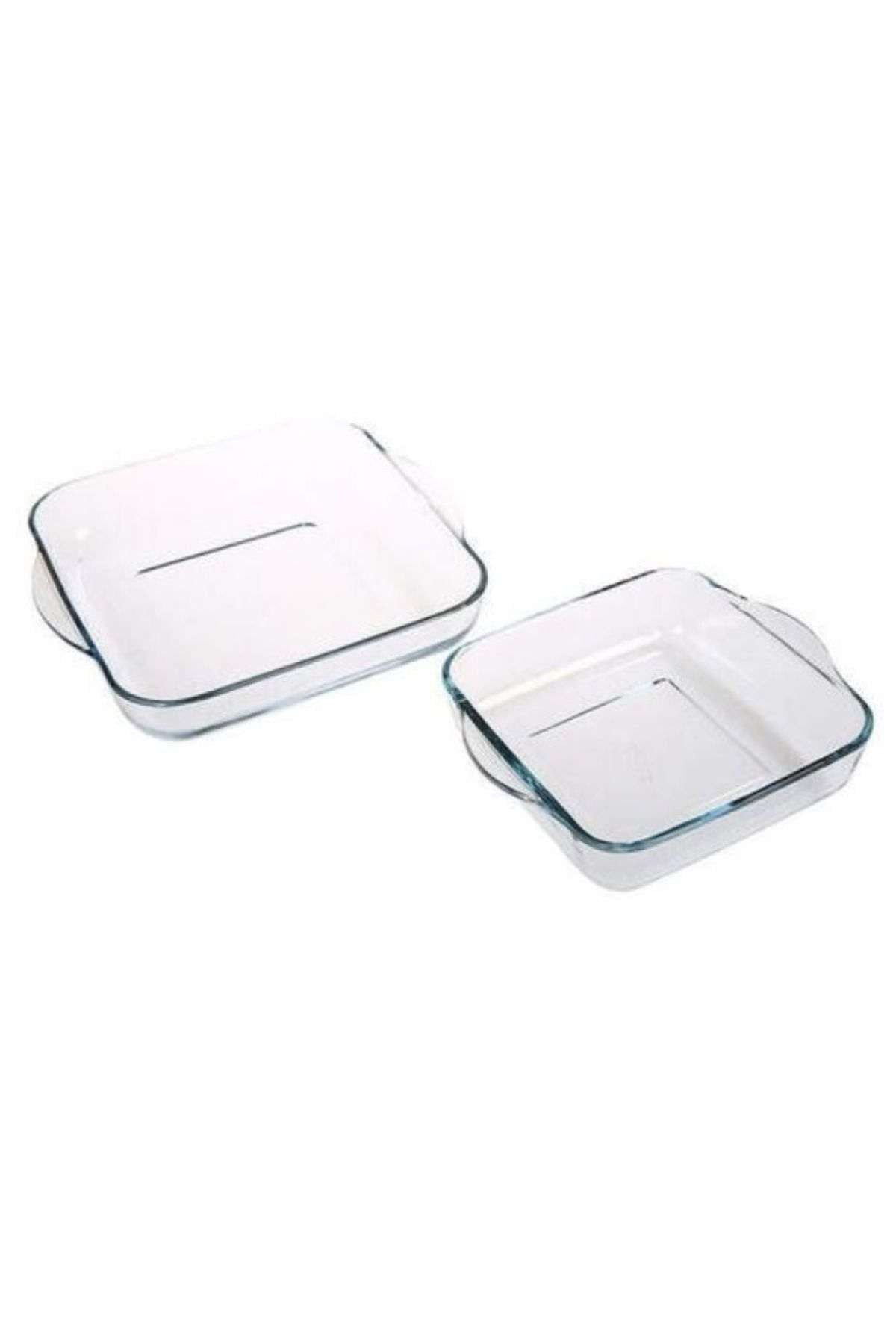 Conjunto de pratos de vidro (2 peças)-PB-159028-Transparente