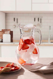 Garrafa de Vidro – 15 x 15 x 25,4 cm – Transparente – Vidro