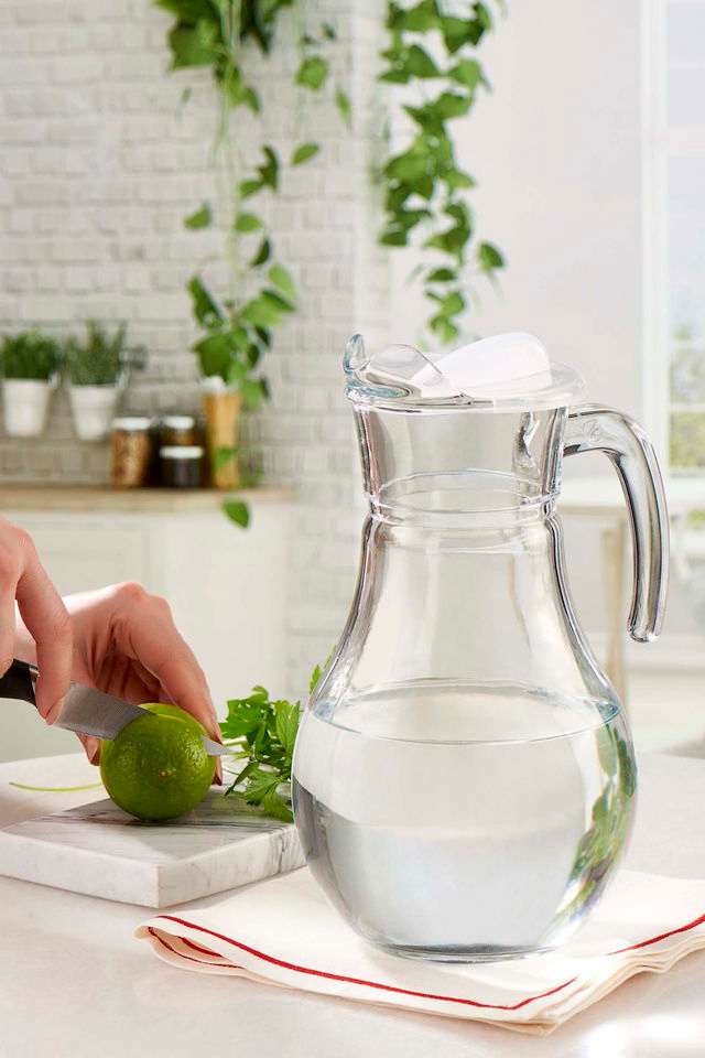 Garrafa de Vidro – 15 x 15 x 25,4 cm – Transparente – Vidro