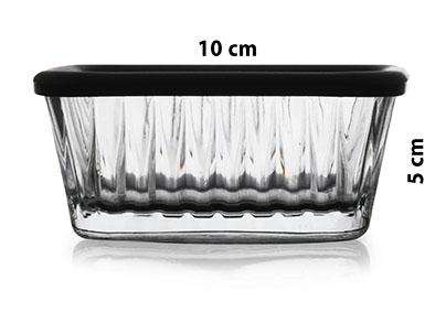 Conjunto de caixas de armazenamento de vidro (4 peças)-PB-530236 - Gri kapaklı-Transparente
Cinza