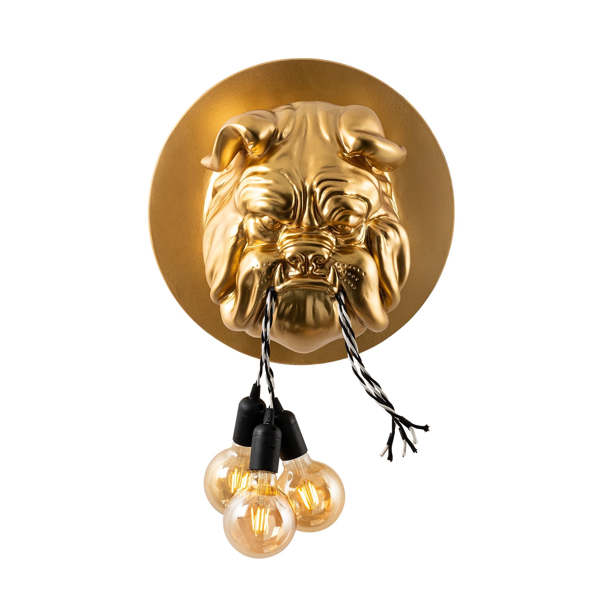 Candeeiro de Parede – 45 x 45 x 27 cm – Dourado – Poliéster