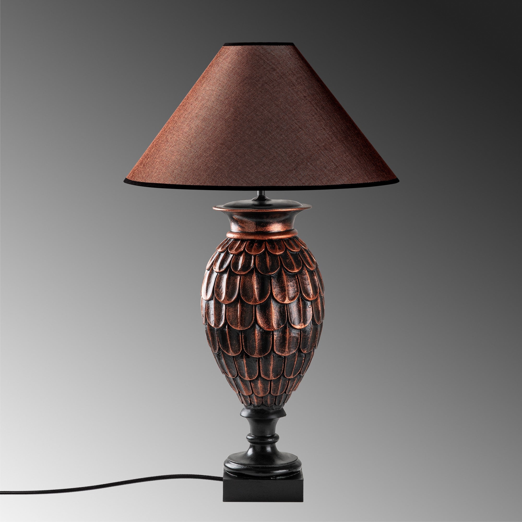 Candeeiro de mesa-Eleganze-Marrom
