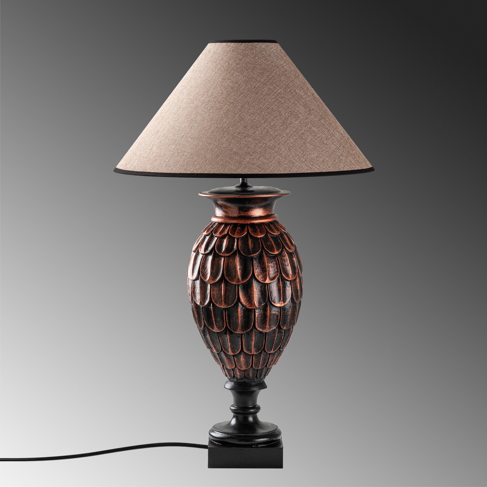 Candeeiro de mesa-Eleganze-Marrom
