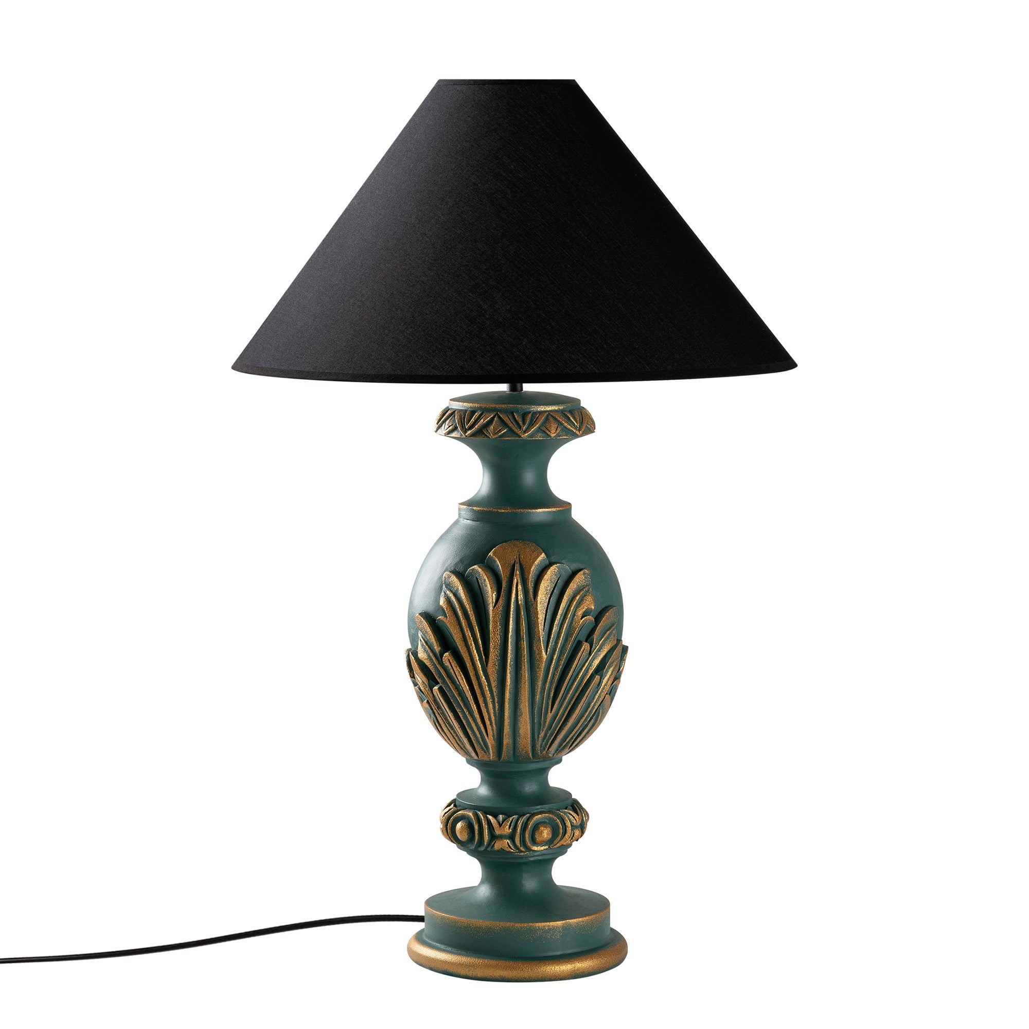 Candeeiro de mesa-Eleganze-Verde
Preto