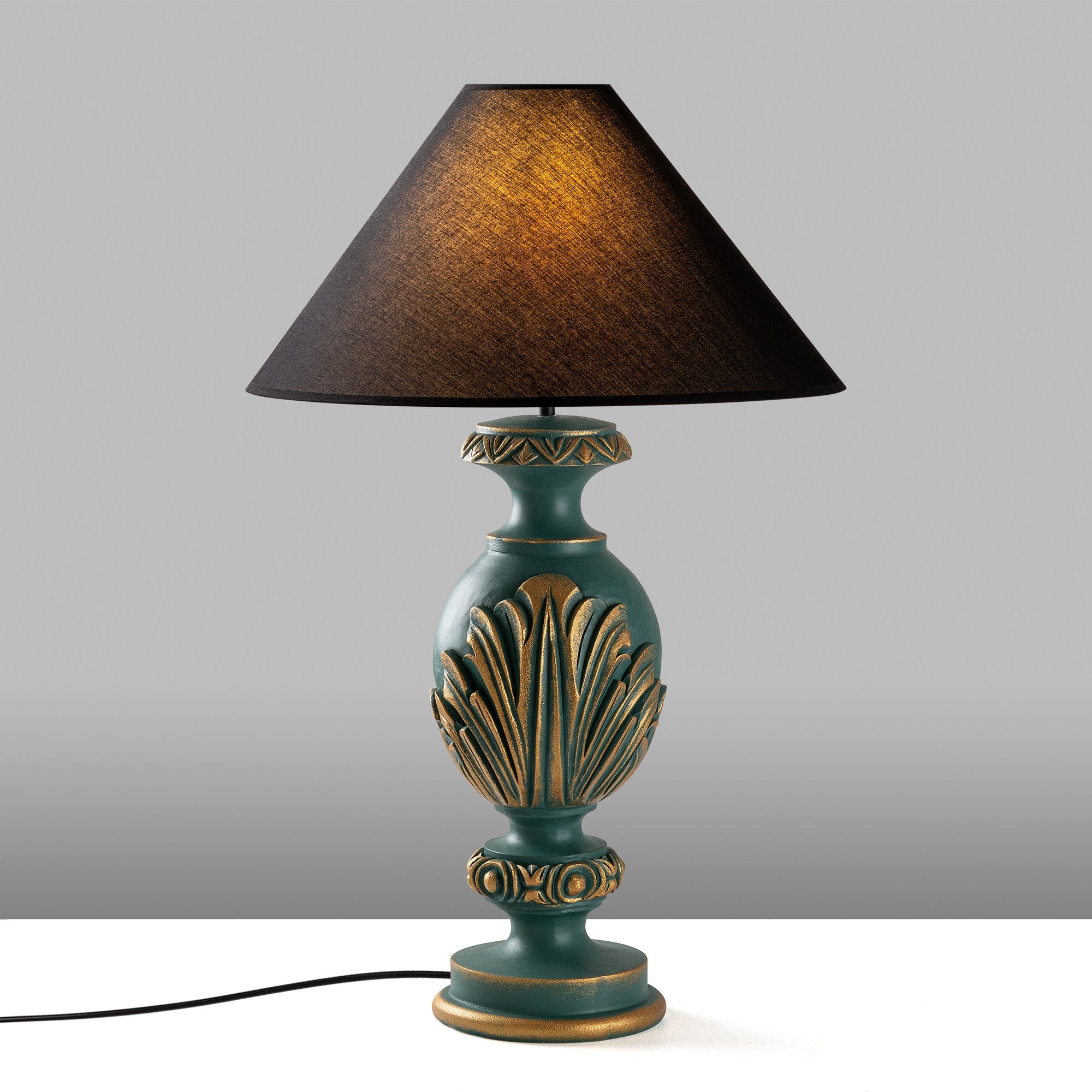 Candeeiro de mesa-Eleganze-Verde
Preto