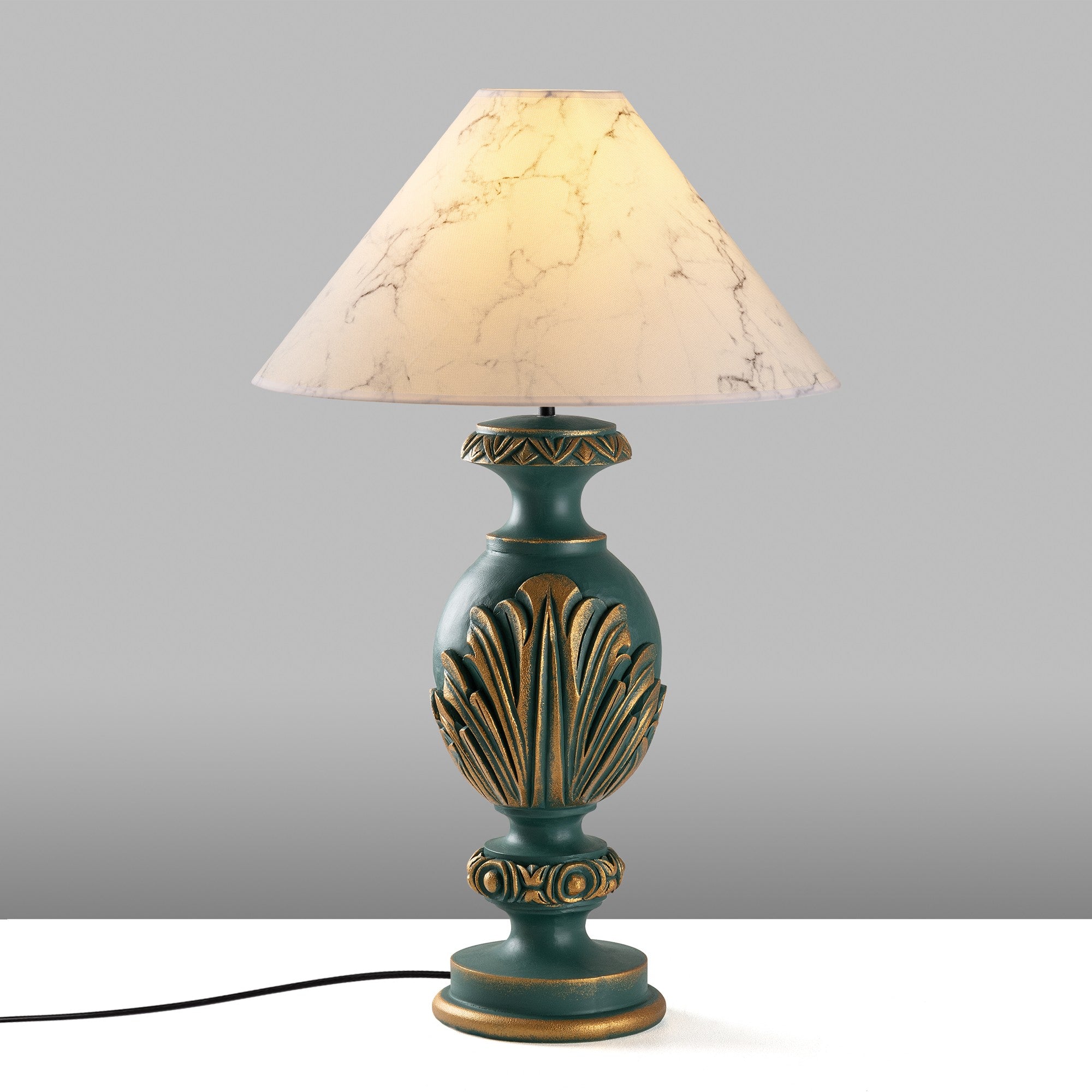 Candeeiro de mesa-Eleganze-Verde
Branco
