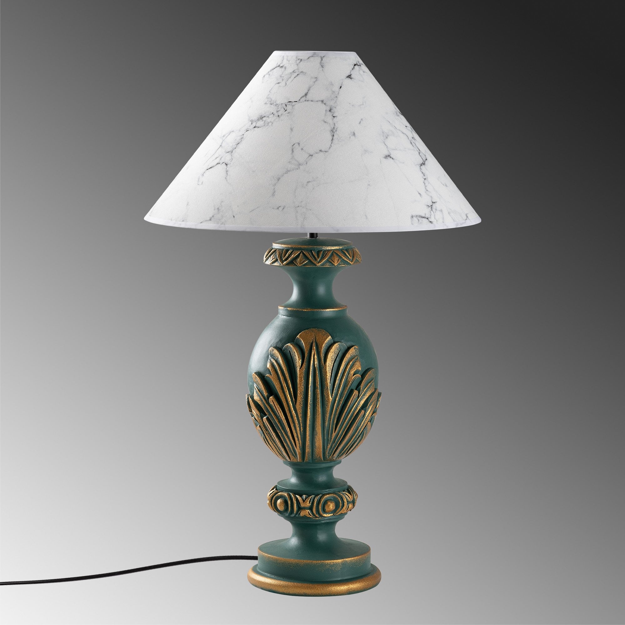 Candeeiro de mesa-Eleganze-Verde
Branco