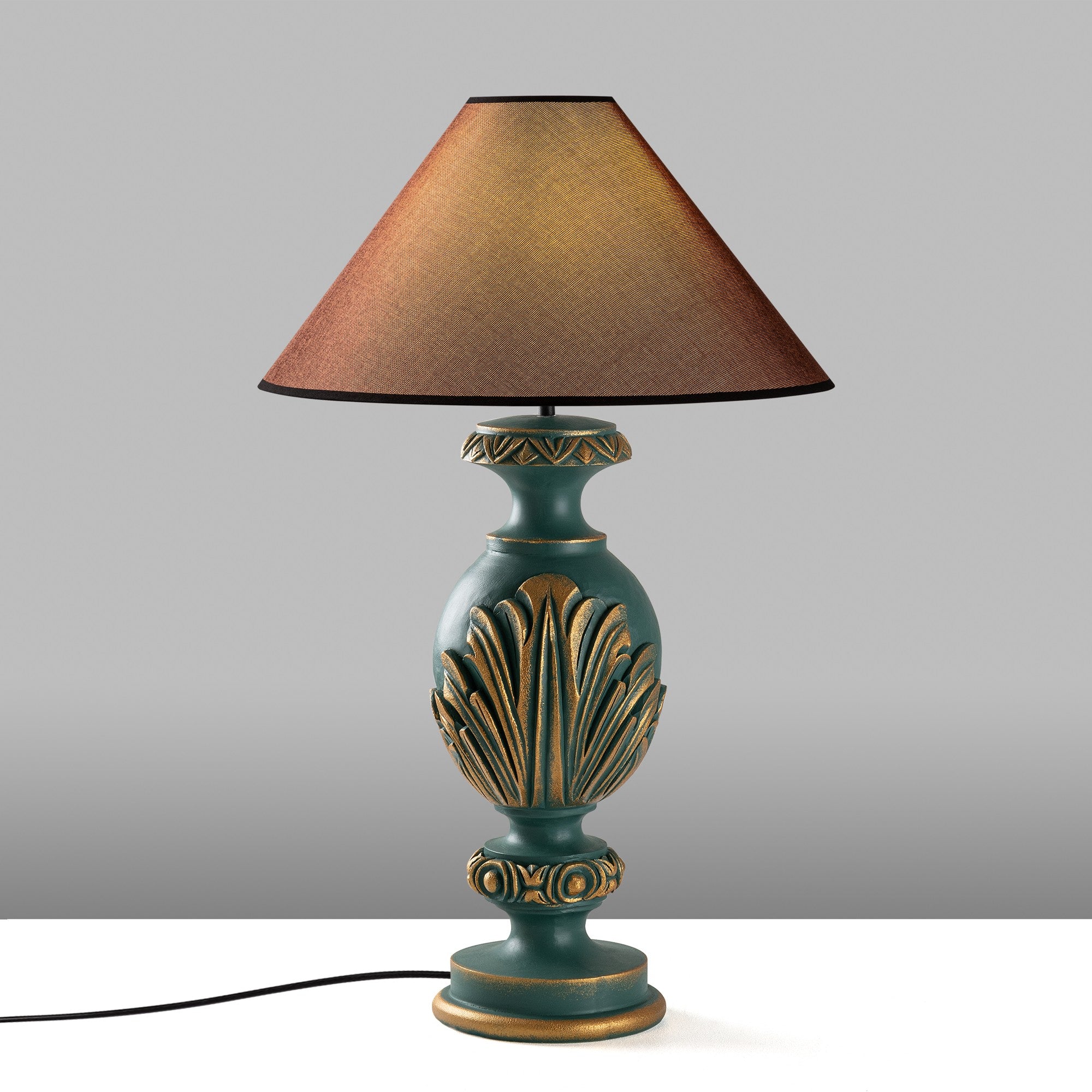Candeeiro de mesa-Eleganze-Verde
Marrom