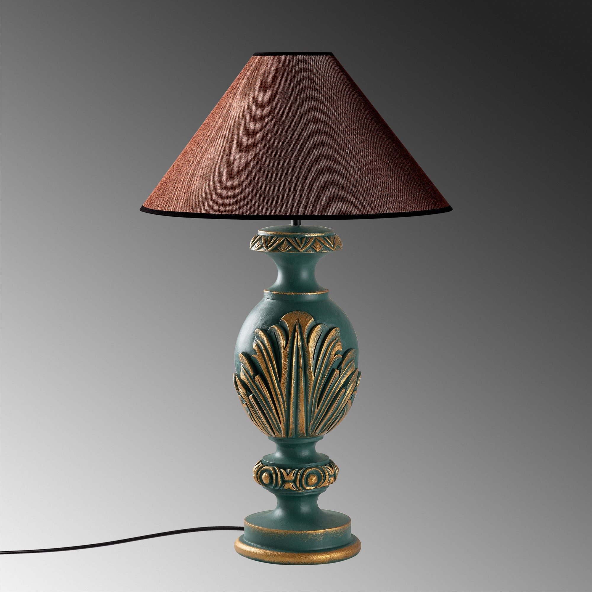 Candeeiro de mesa-Eleganze-Verde
Marrom