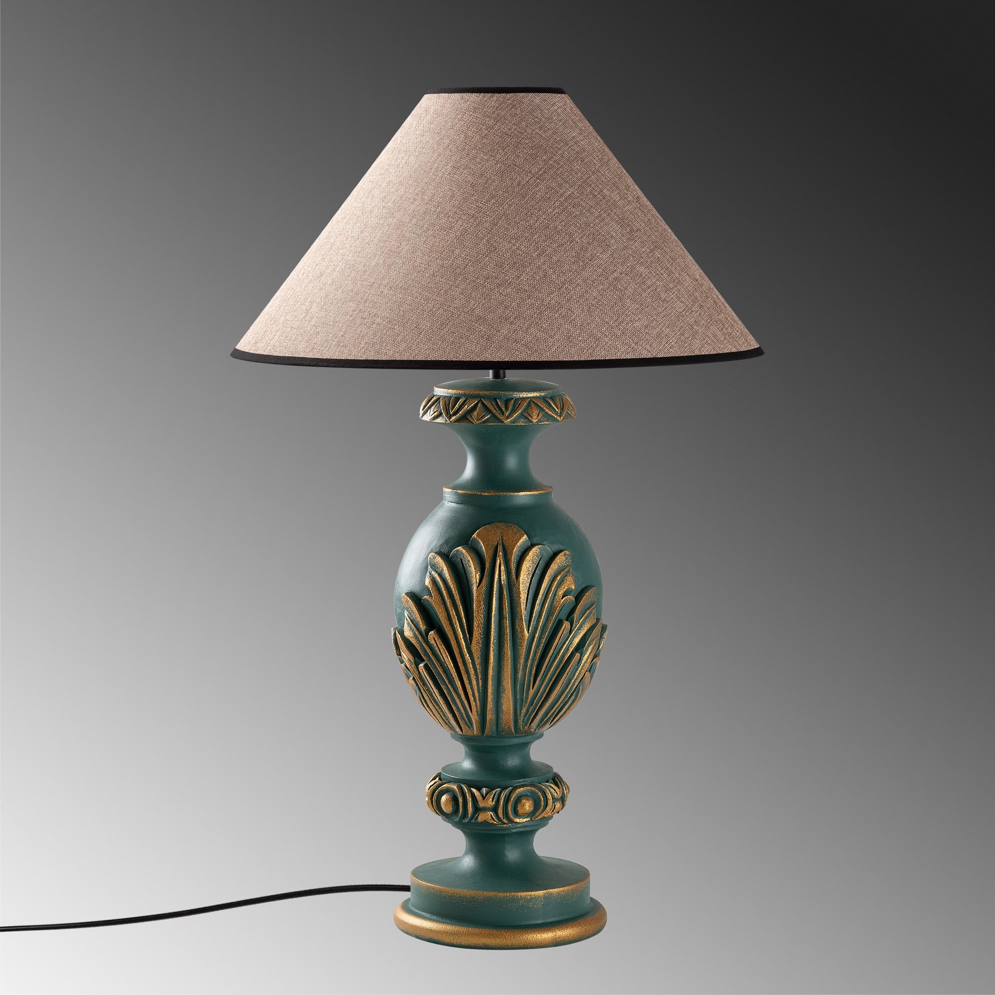 Candeeiro de mesa-Eleganze-Verde
Marrom Claro