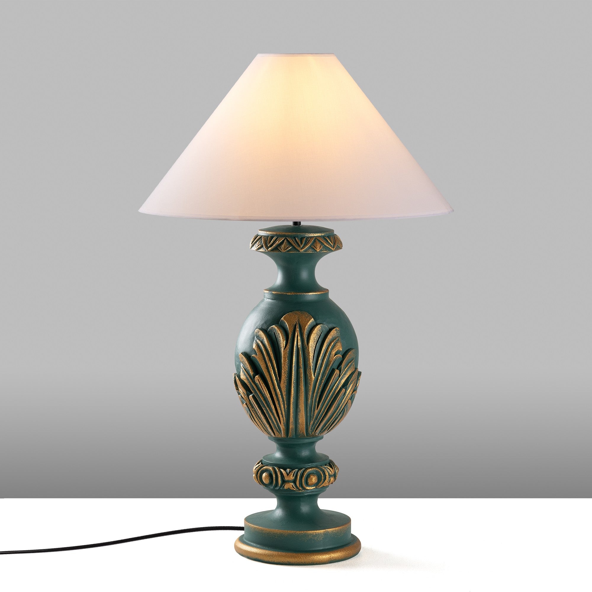Candeeiro de mesa-Eleganze-Verde
Branco