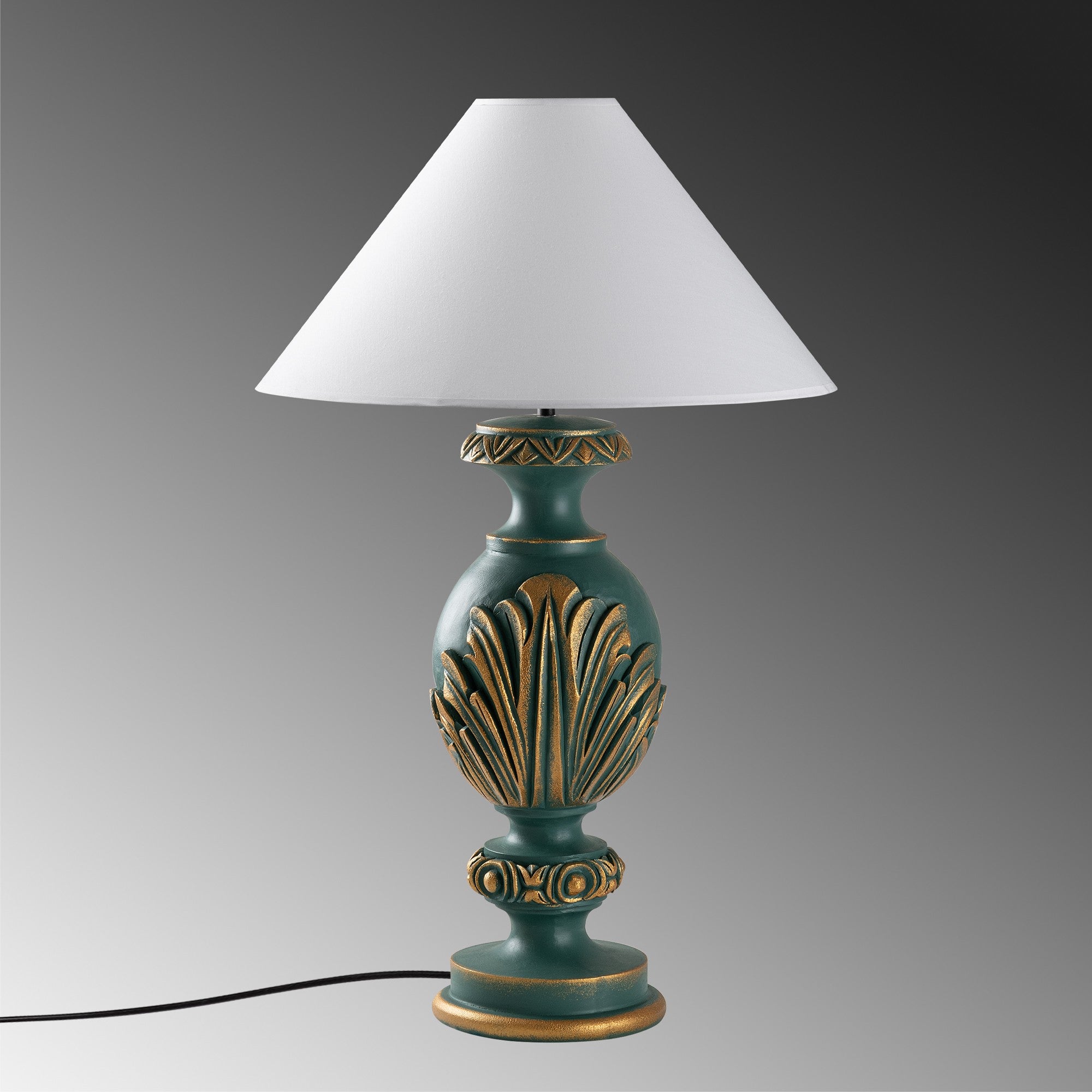 Candeeiro de mesa-Eleganze-Verde
Branco