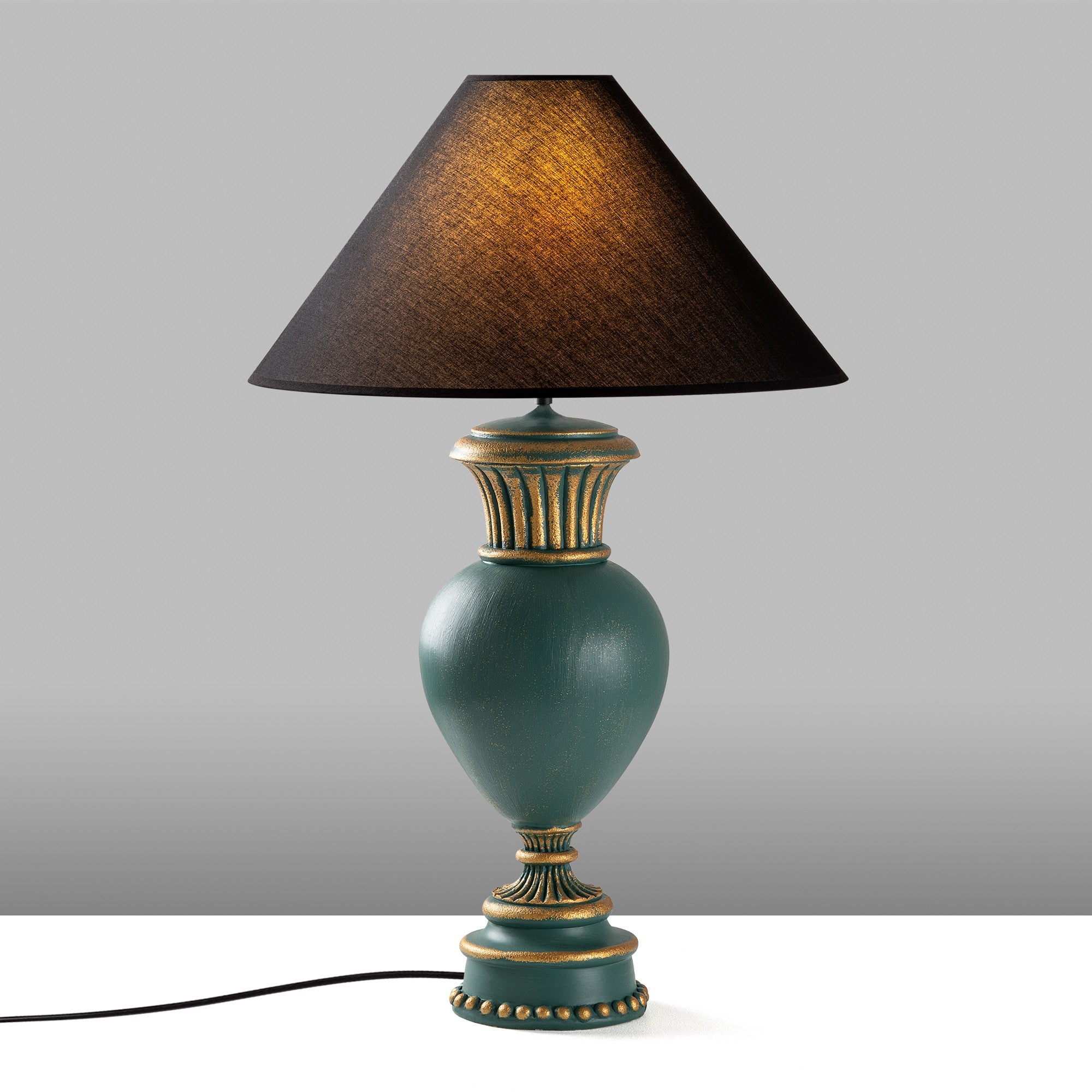 Candeeiro de mesa-Eleganze-Verde
Preto