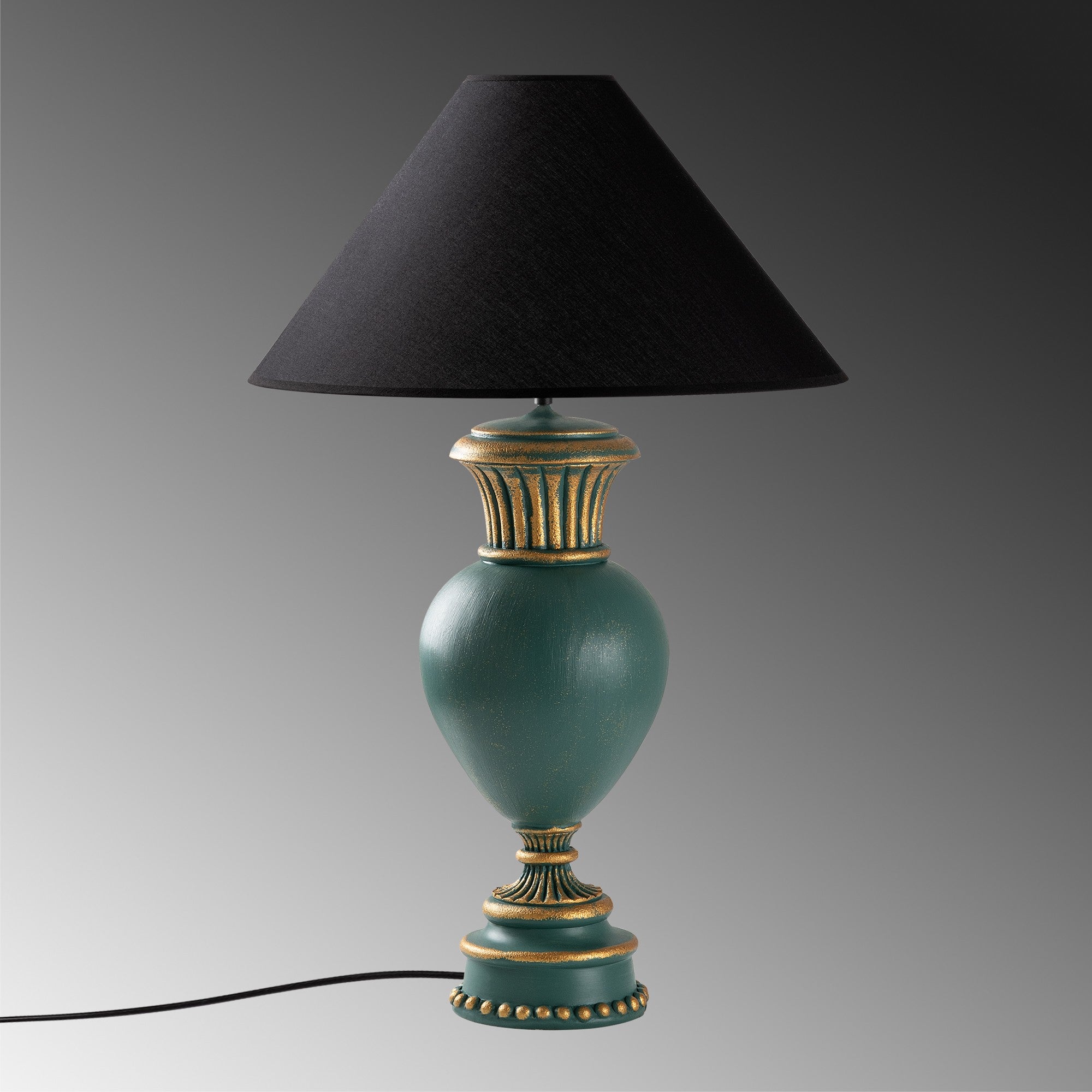 Candeeiro de mesa-Eleganze-Verde
Preto