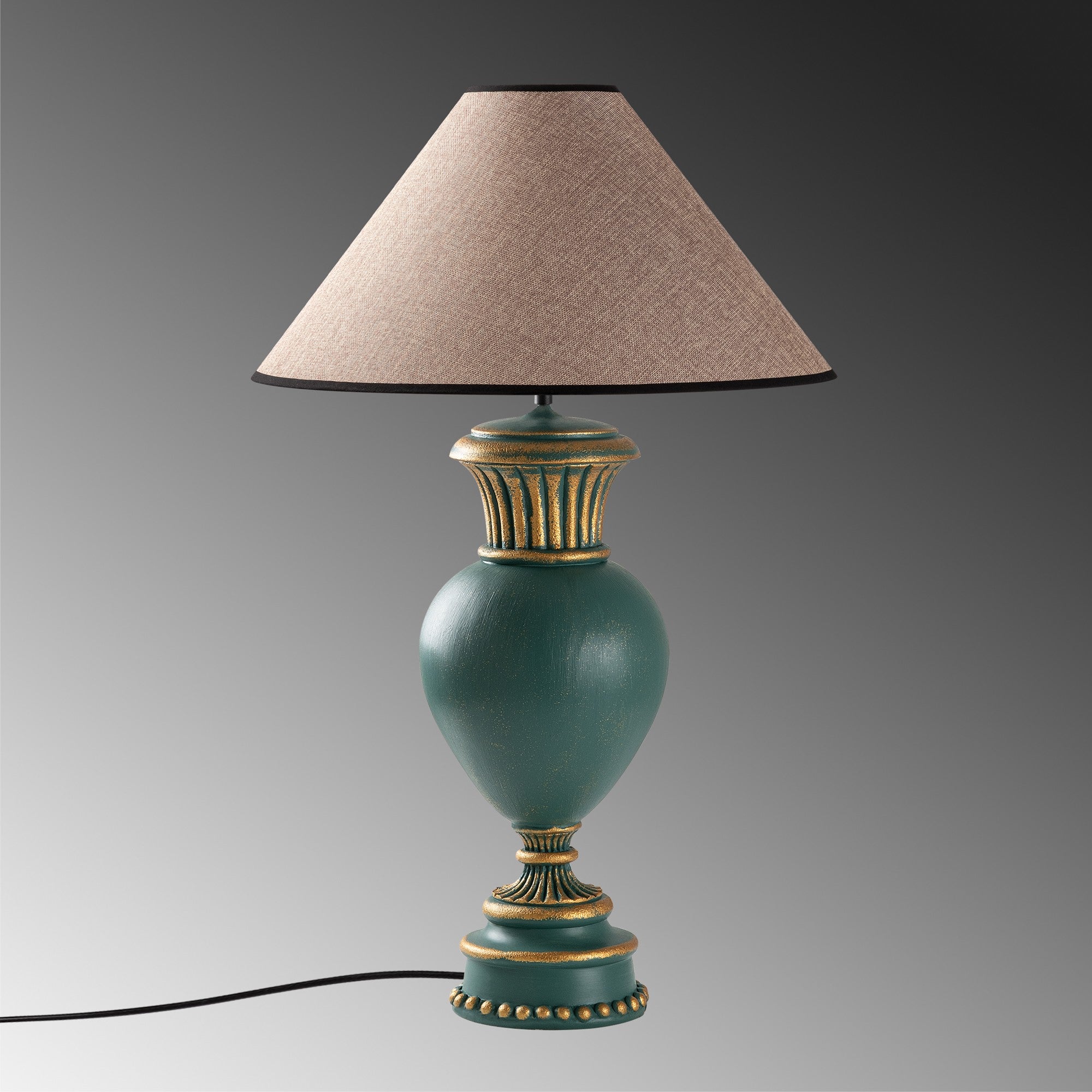 Candeeiro de mesa-Eleganze-Verde
Marrom Claro