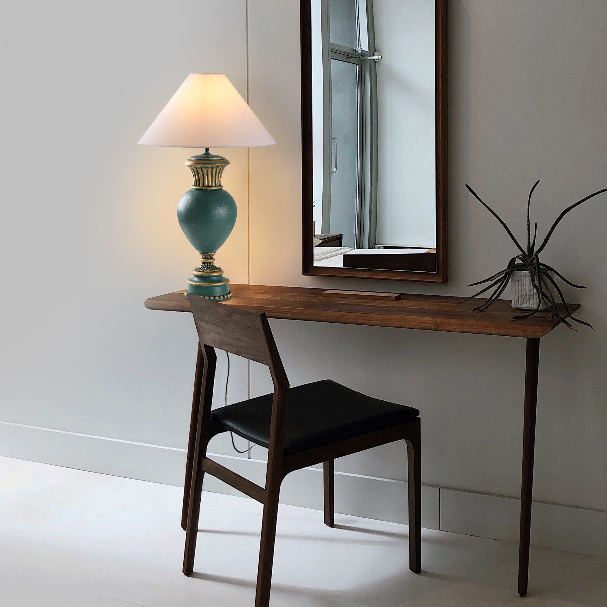 Candeeiro de mesa-Eleganze-Verde
Branco