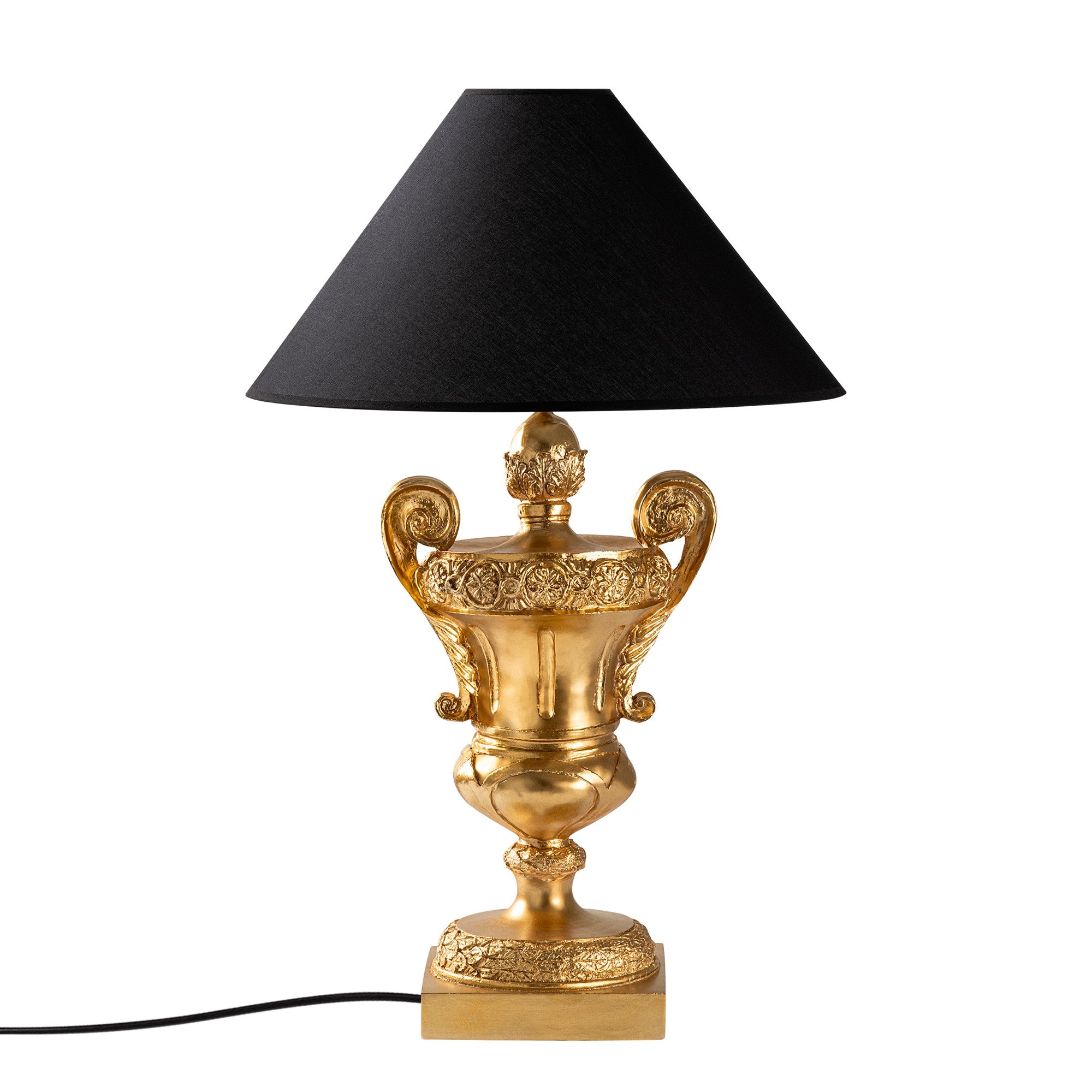 Candeeiro de mesa-Eleganze-Dourado
Preto