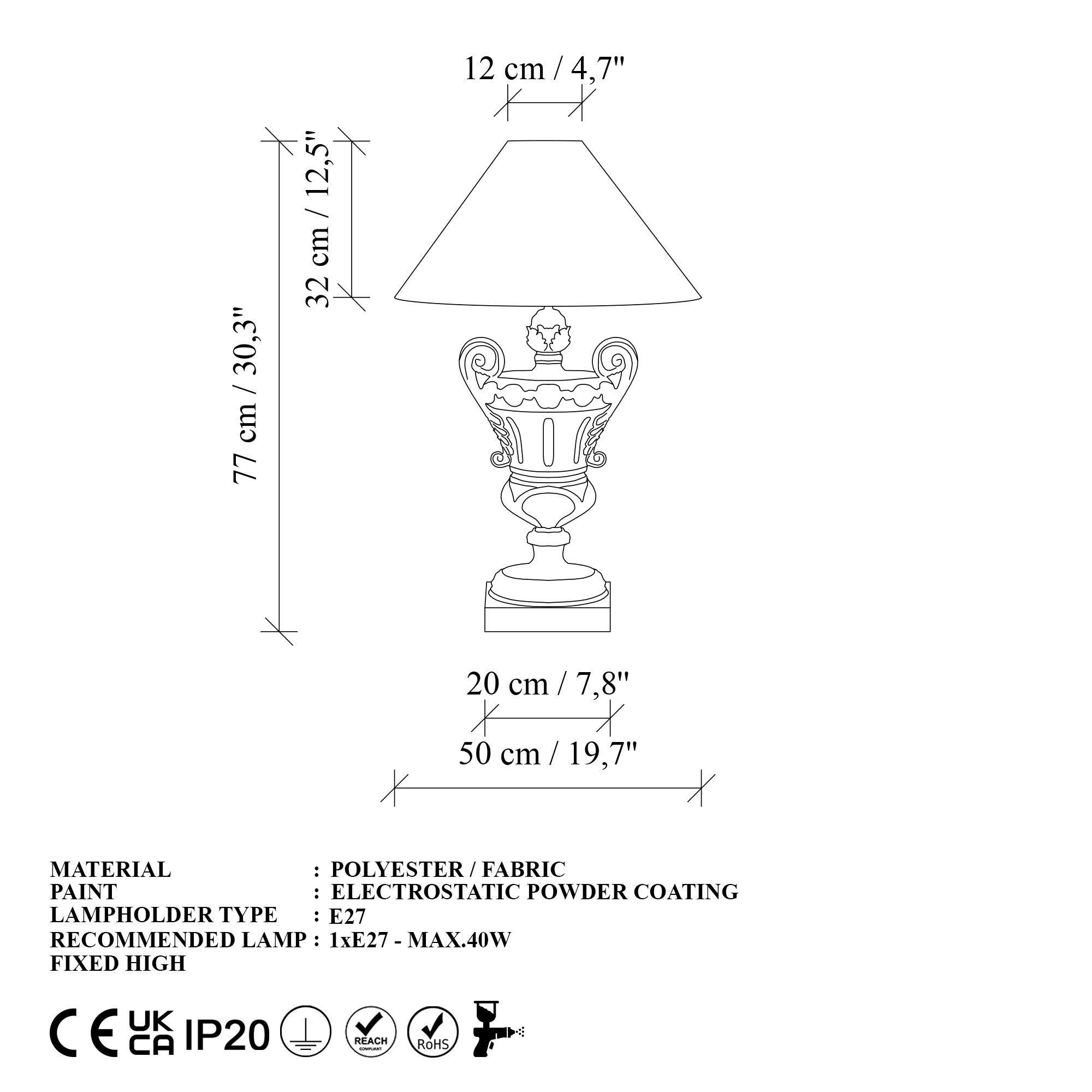 Candeeiro de mesa-Eleganze-Ouro