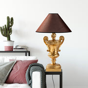 Candeeiro de mesa-Eleganze-Dourado
Marrom