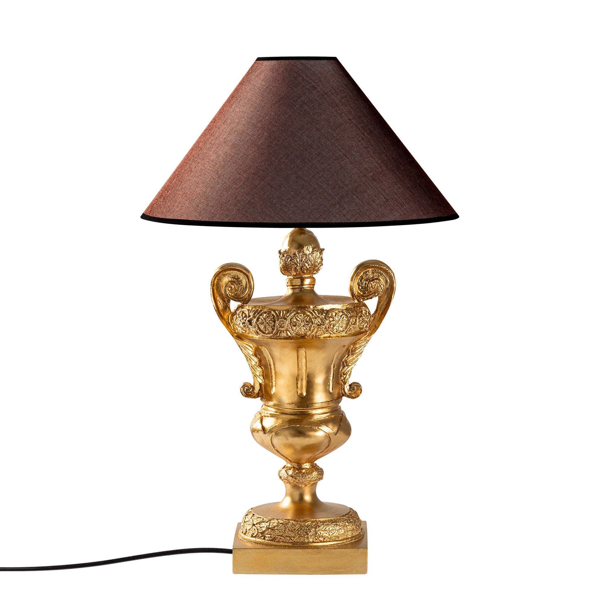 Candeeiro de mesa-Eleganze-Dourado
Marrom
