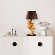 Candeeiro de mesa-Figura-Dourado
Marrom