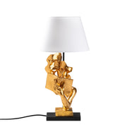 Candeeiro de mesa-Figura-Dourado
Branco