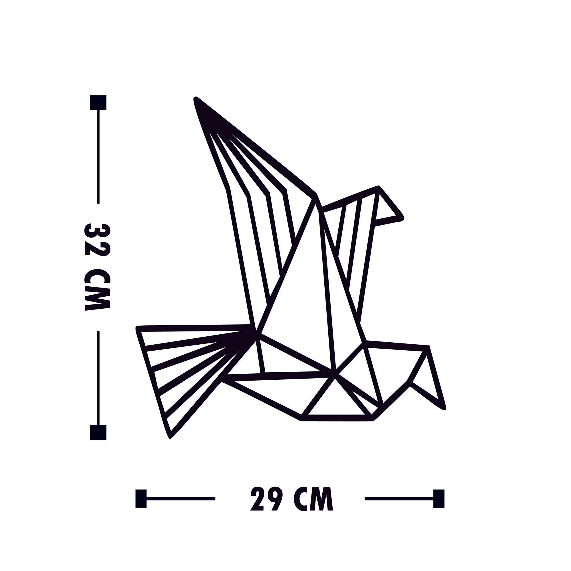 Acessório Decorativo de Parede – 26 x 32, 29 x 32, 30 x 32 cm – Preto – Madeira