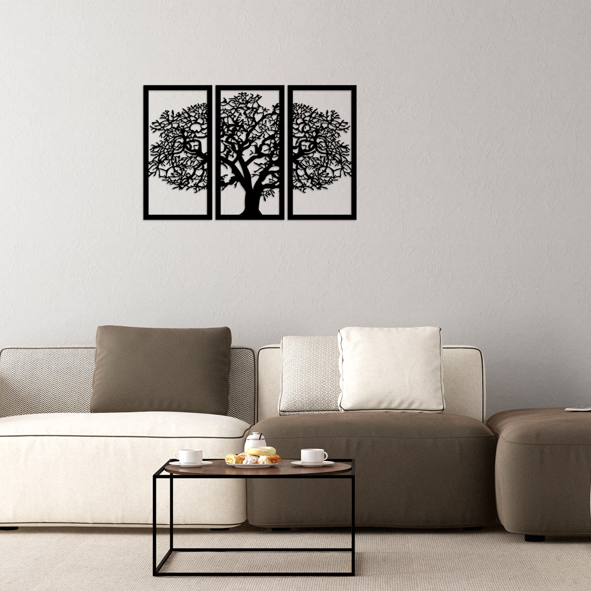 Acessório Decorativo de Parede – 66 x 105 cm – Preto – 100% Madeira