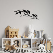 Acessórios de parede decorativos – 29 x 12 cm, 38 x 22 cm, 29 x 17 cm – preto – metal