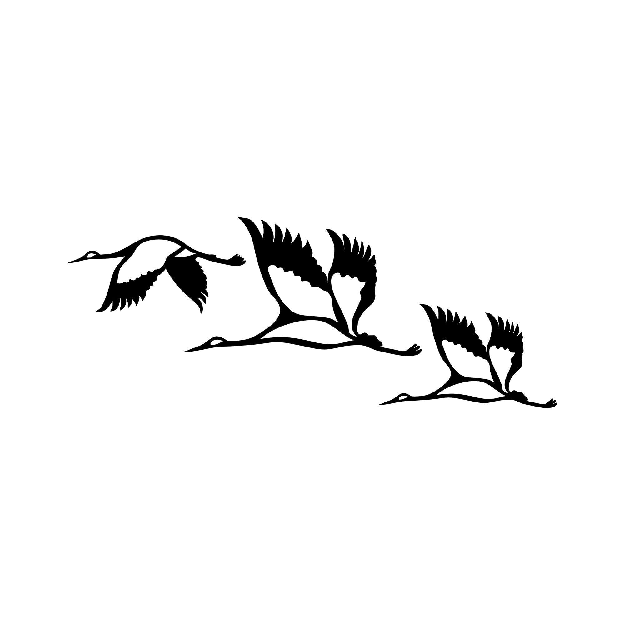 Acessórios de parede decorativos – 29 x 12 cm, 38 x 22 cm, 29 x 17 cm – preto – metal