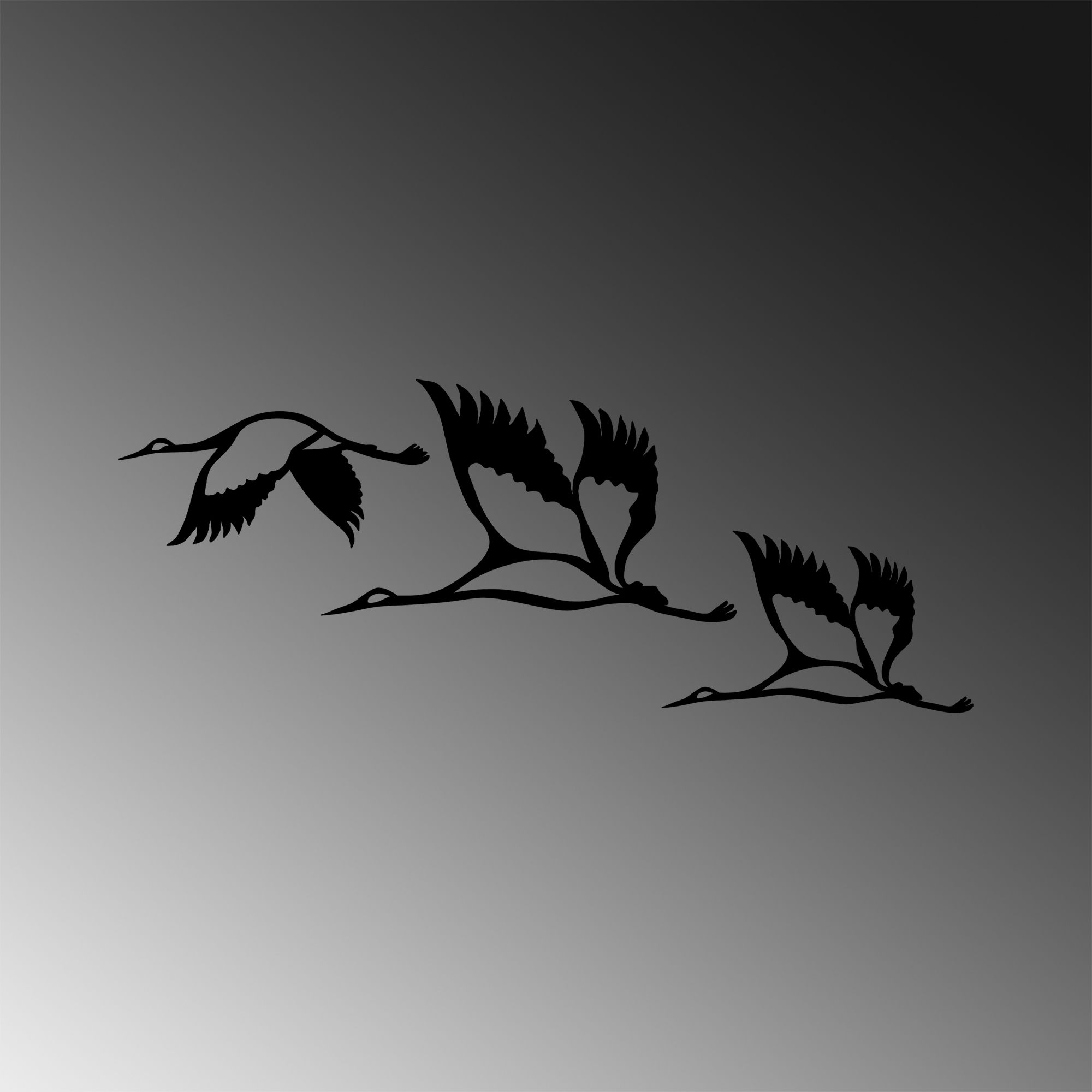 Acessórios de parede decorativos – 29 x 12 cm, 38 x 22 cm, 29 x 17 cm – preto – metal