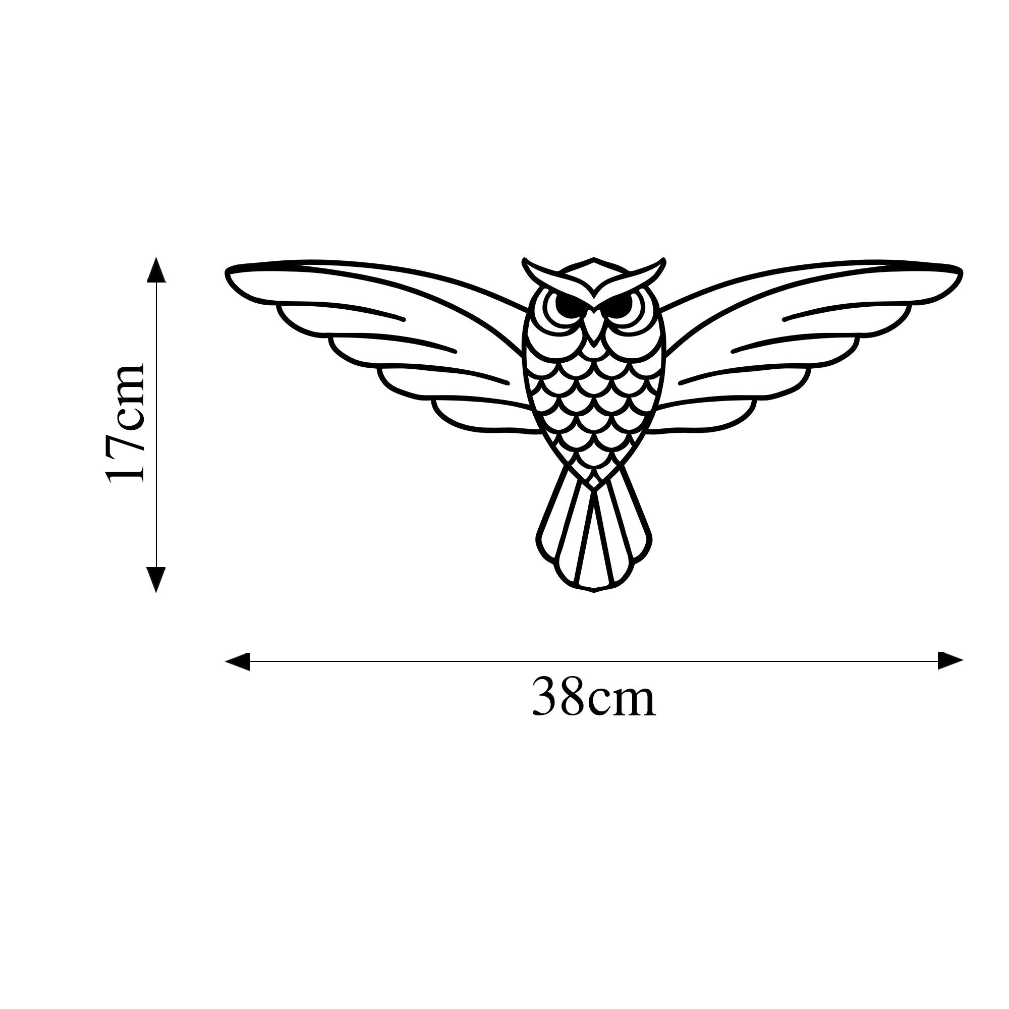 Acessório de parede decorativo de metal preto elegante, 17 x 38 cm | 100% metal, 1 mm de espessura | Perfeito para decoração de casa e espaços modernos, fácil de pendurar