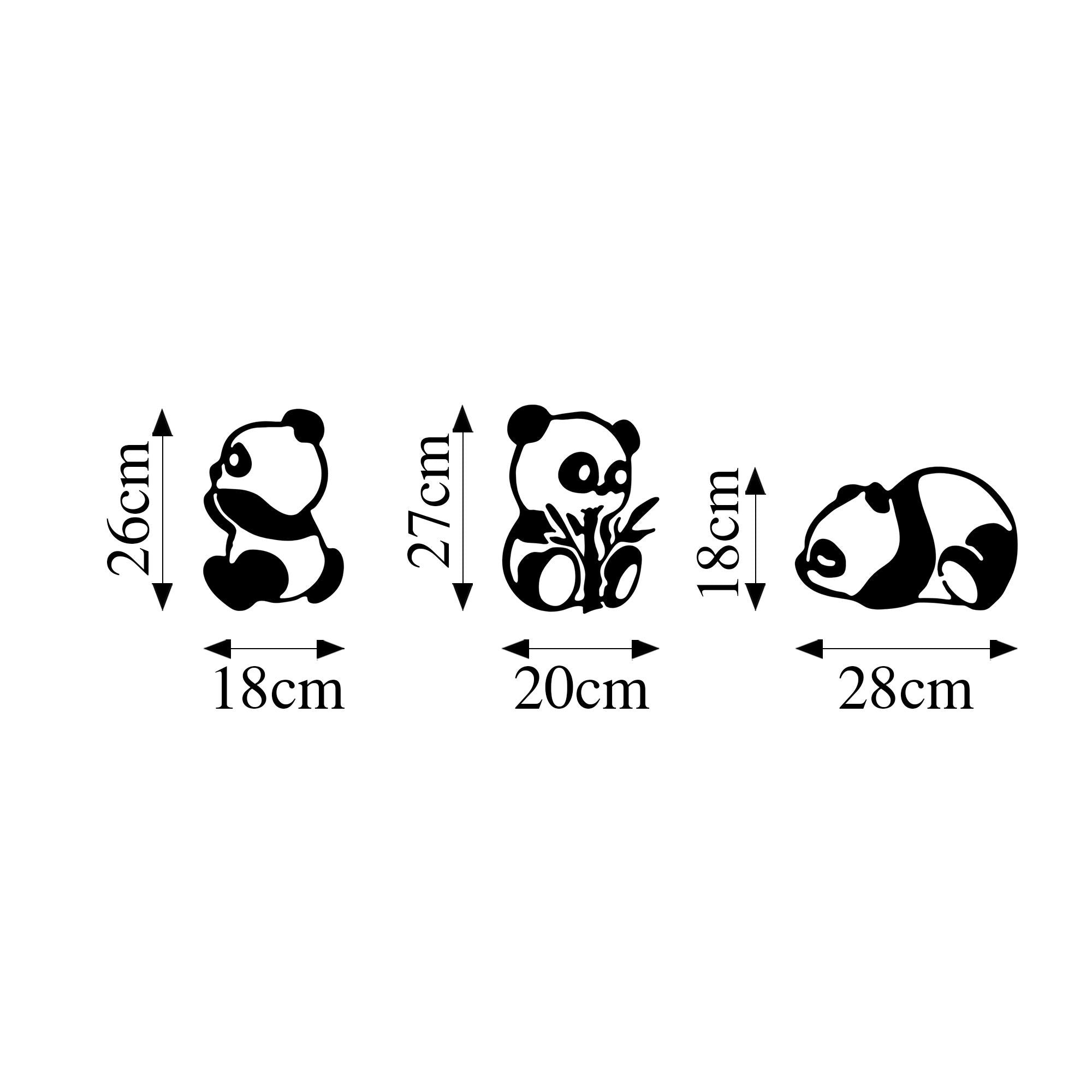 Acessório decorativo de parede – 18 x 26 cm, 20 x 27 cm, 28 x 18 cm – preto – metal