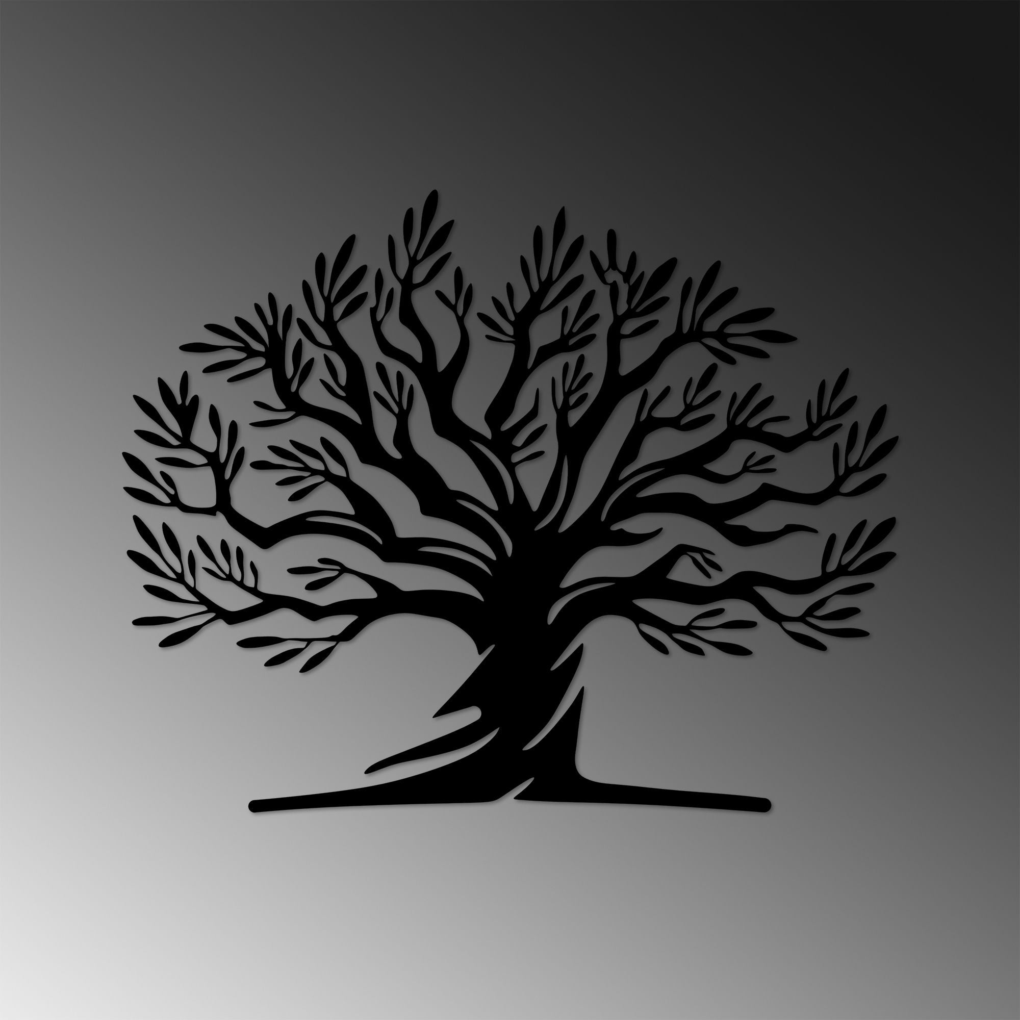 Acessório de parede decorativo de metal preto elegante, 54 x 67 cm | 100% metal, 1,5 cm de espessura | Perfeito para decoração moderna e exibição de arte