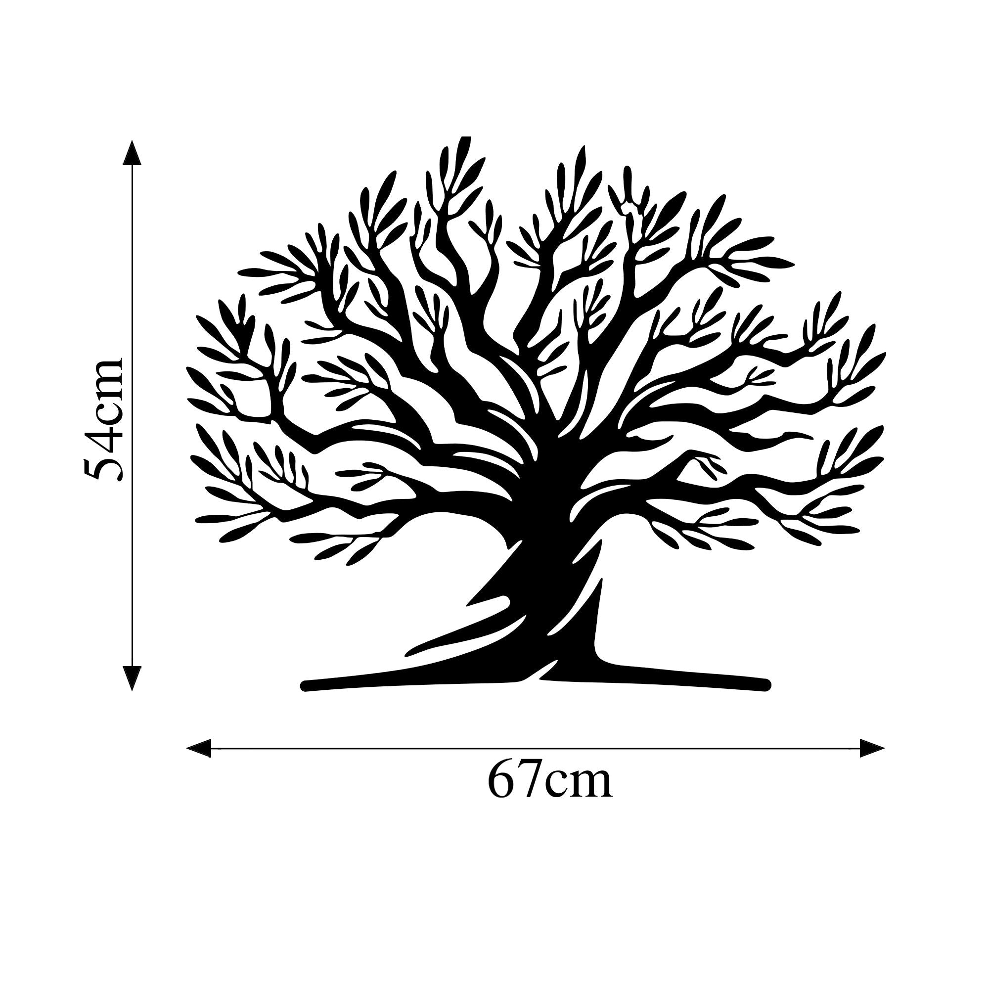 Acessório de parede decorativo de metal preto elegante, 54 x 67 cm | 100% metal, 1,5 cm de espessura | Perfeito para decoração moderna e exibição de arte