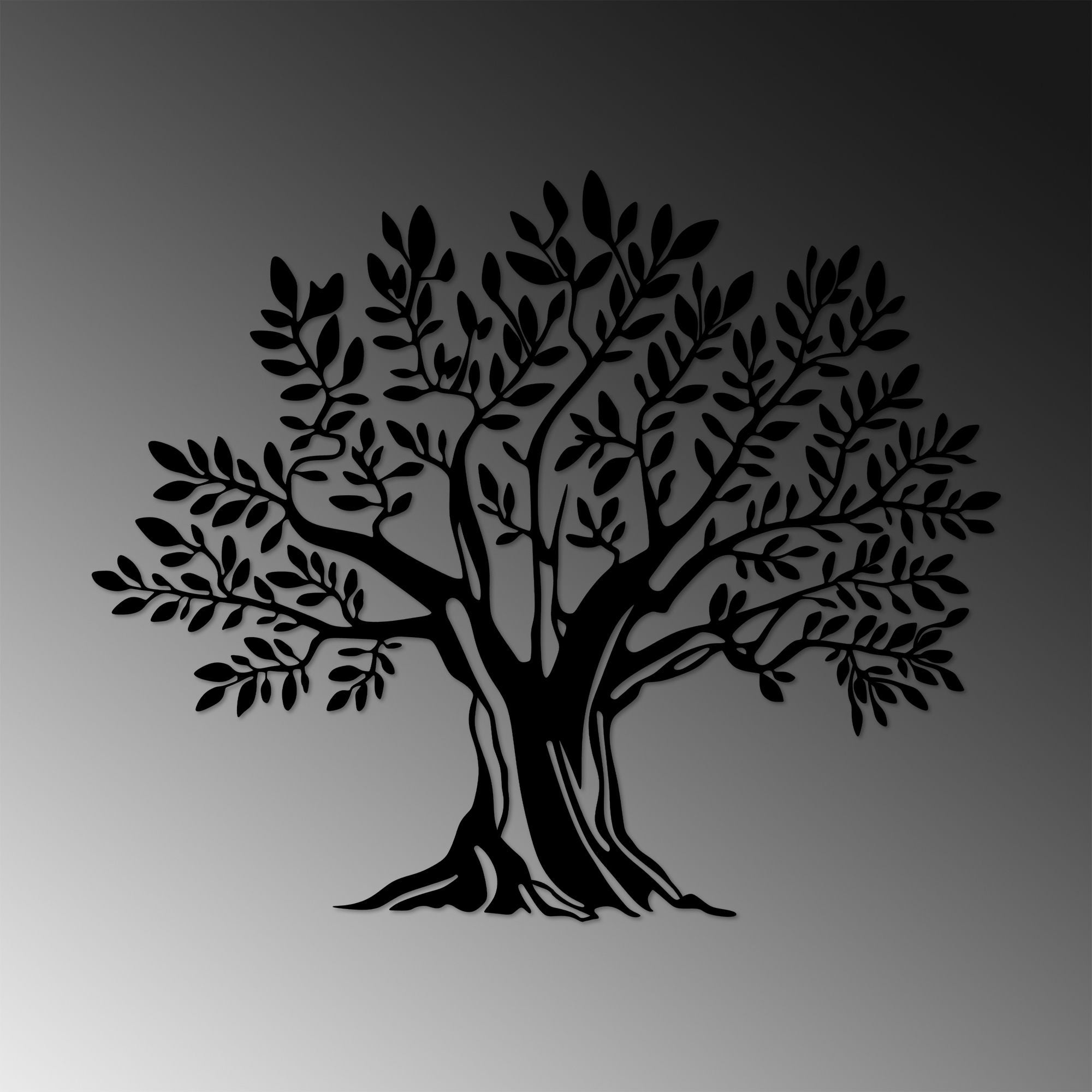 Acessório de parede decorativo de metal preto elegante, 58 x 70 cm | 100% metal, 1,5 cm de espessura | Perfeito para decoração moderna e exibição de arte