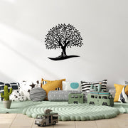 Acessório de parede decorativo de metal preto elegante, 64 x 66 cm | 100% metal, 1,5 cm de espessura | Perfeito para decoração moderna e exibição de arte