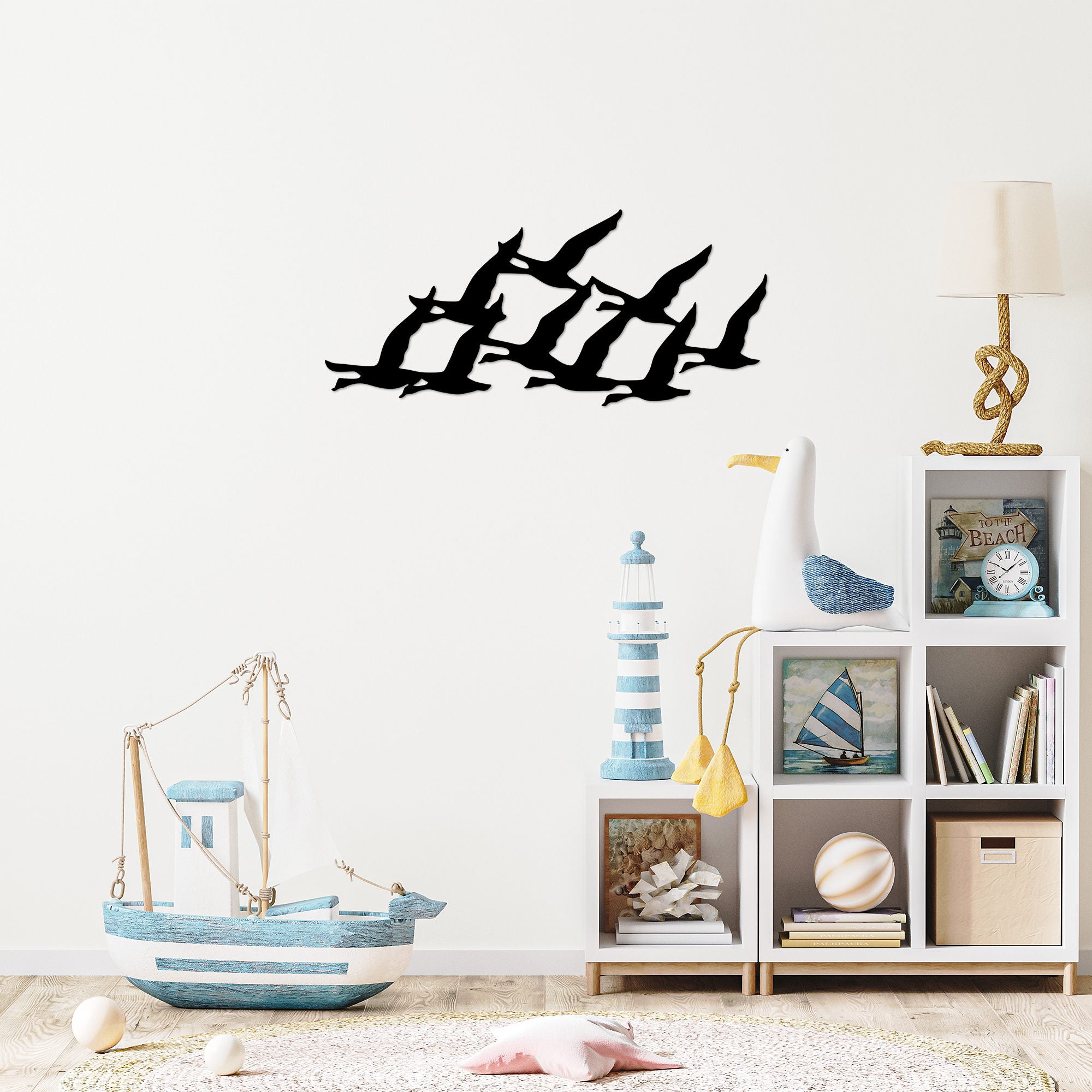 Acessório de parede decorativo de metal preto elegante, 29 x 70 cm | 100% metal, 1,5 cm de espessura | Perfeito para decoração moderna e arte de parede exclusiva