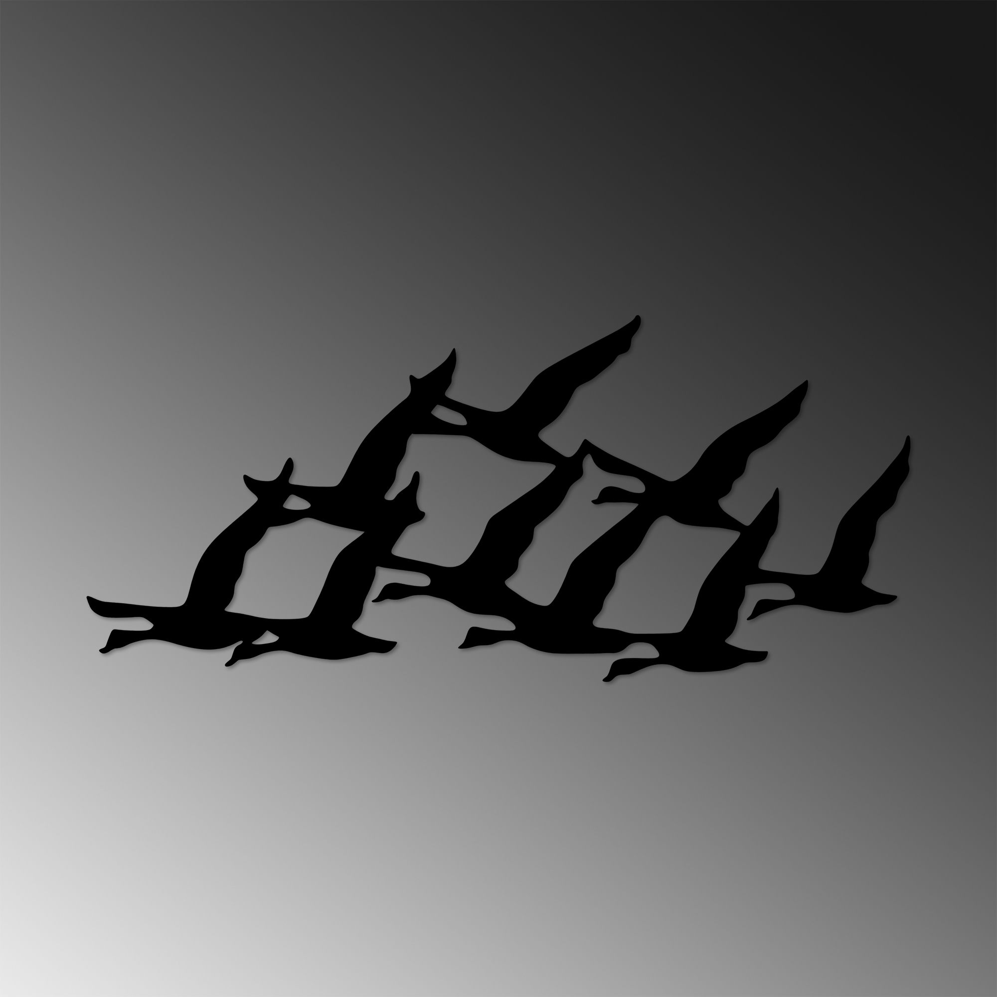 Acessório de parede decorativo de metal preto elegante, 29 x 70 cm | 100% metal, 1,5 cm de espessura | Perfeito para decoração moderna e arte de parede exclusiva